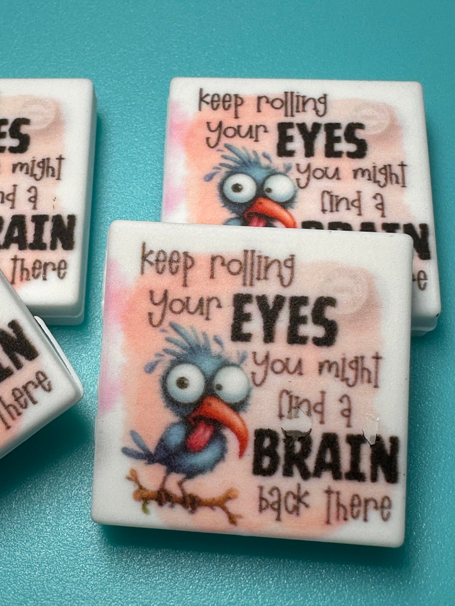 Funny silicone bead/ pen beading/ keychain bead #1