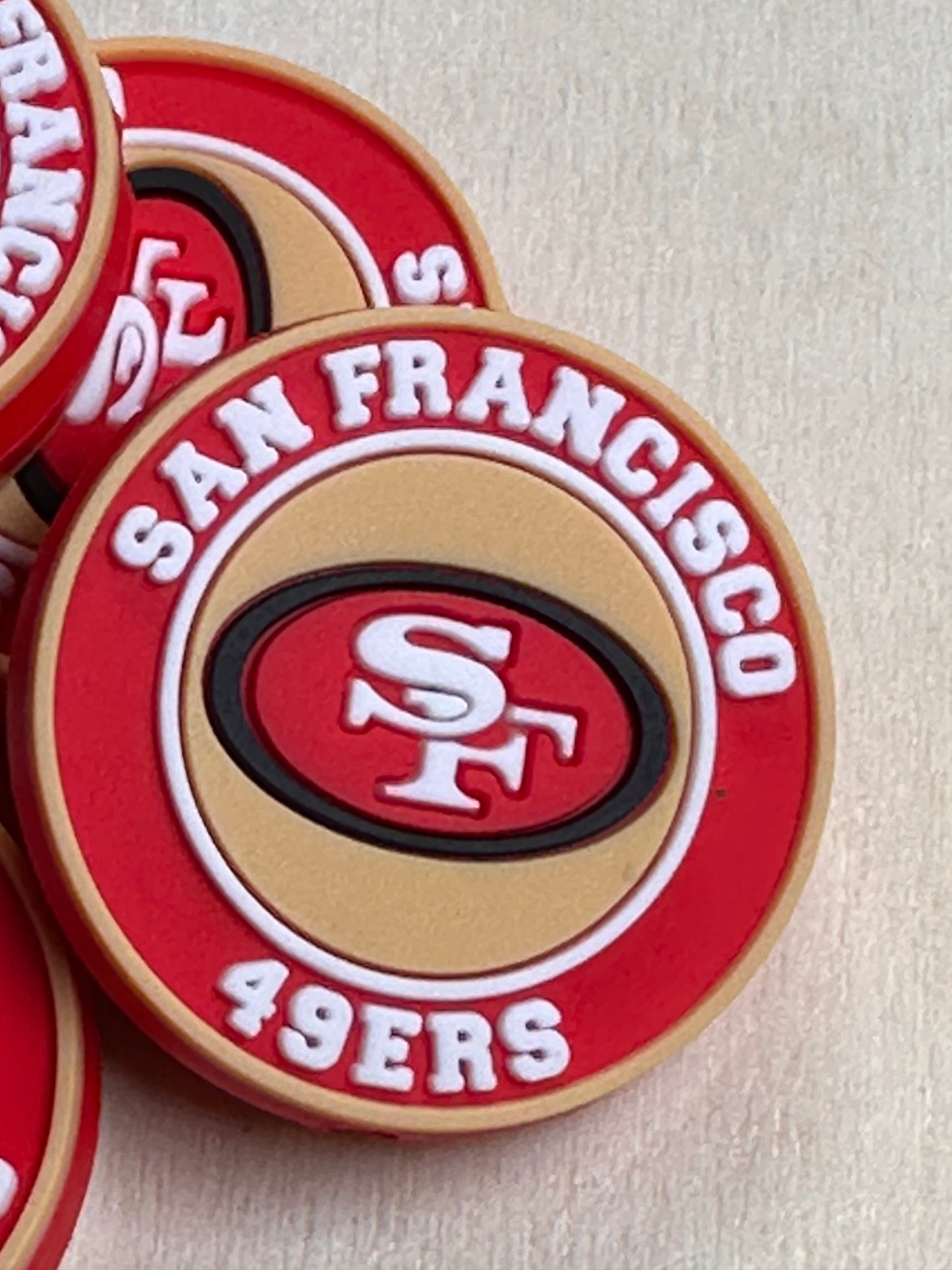 San Francisco 49ers focal bead/football