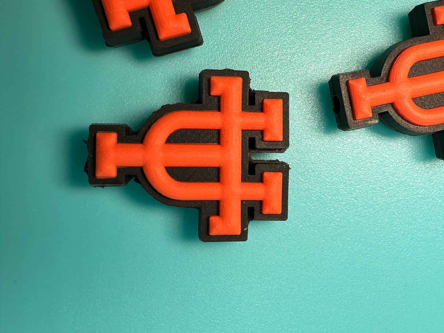 Tennessee focal beads/ silicone beads used for DIY keychains, beaded pens, badge reels, pencils and jewelry
