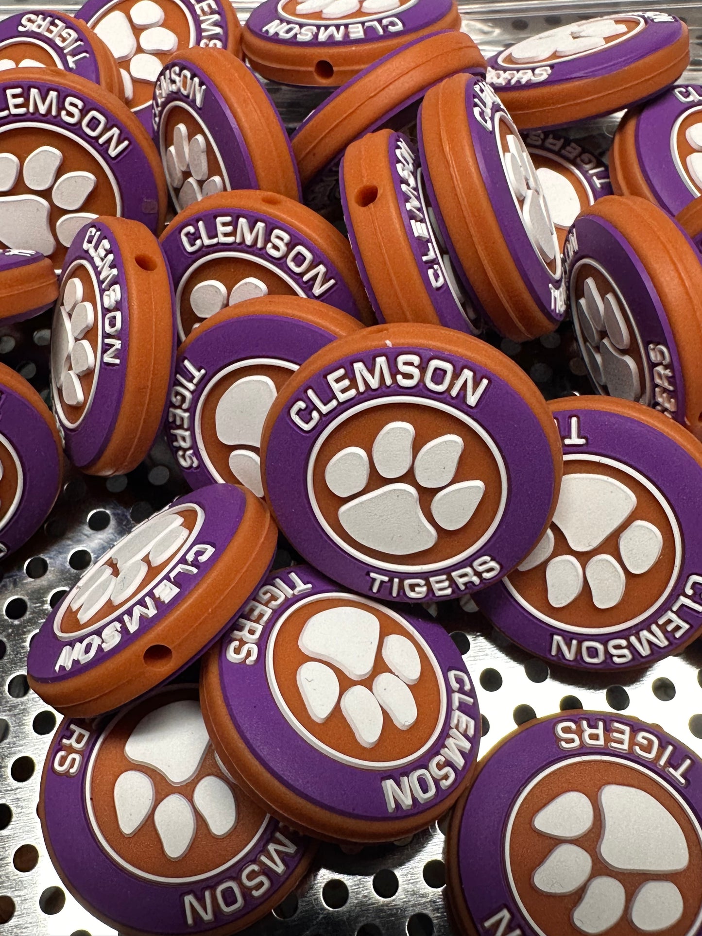Clemson Tigers focal bead for pen beading #2