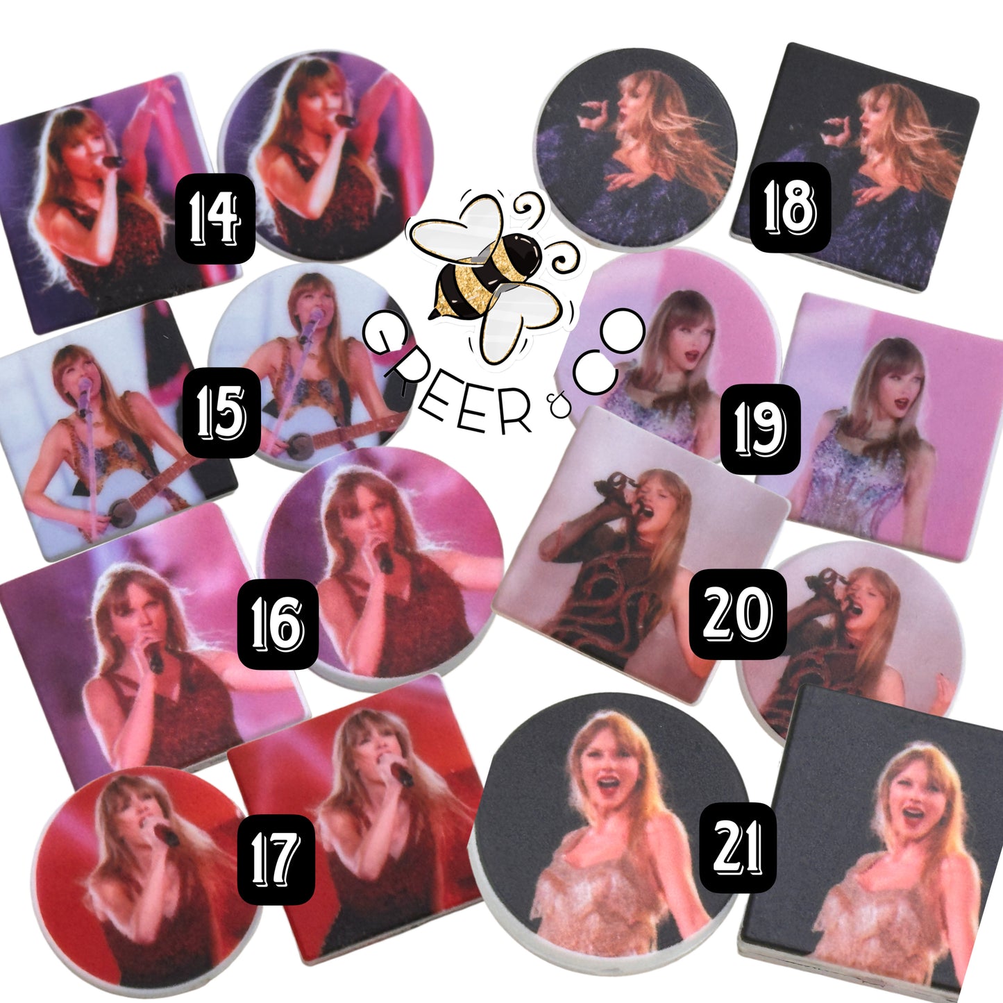 TAYLOR SWIFT 20 focal beads to choose from
