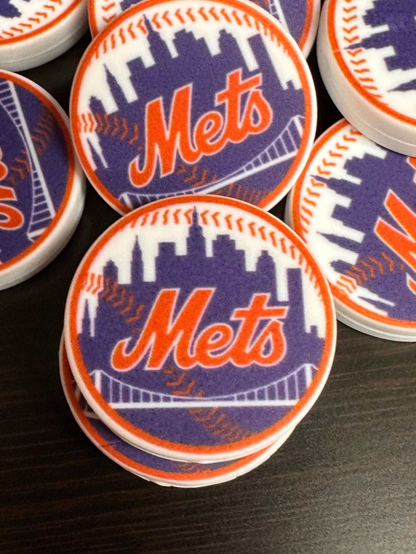New York Mets focal bead/ baseball/ New Bead!
