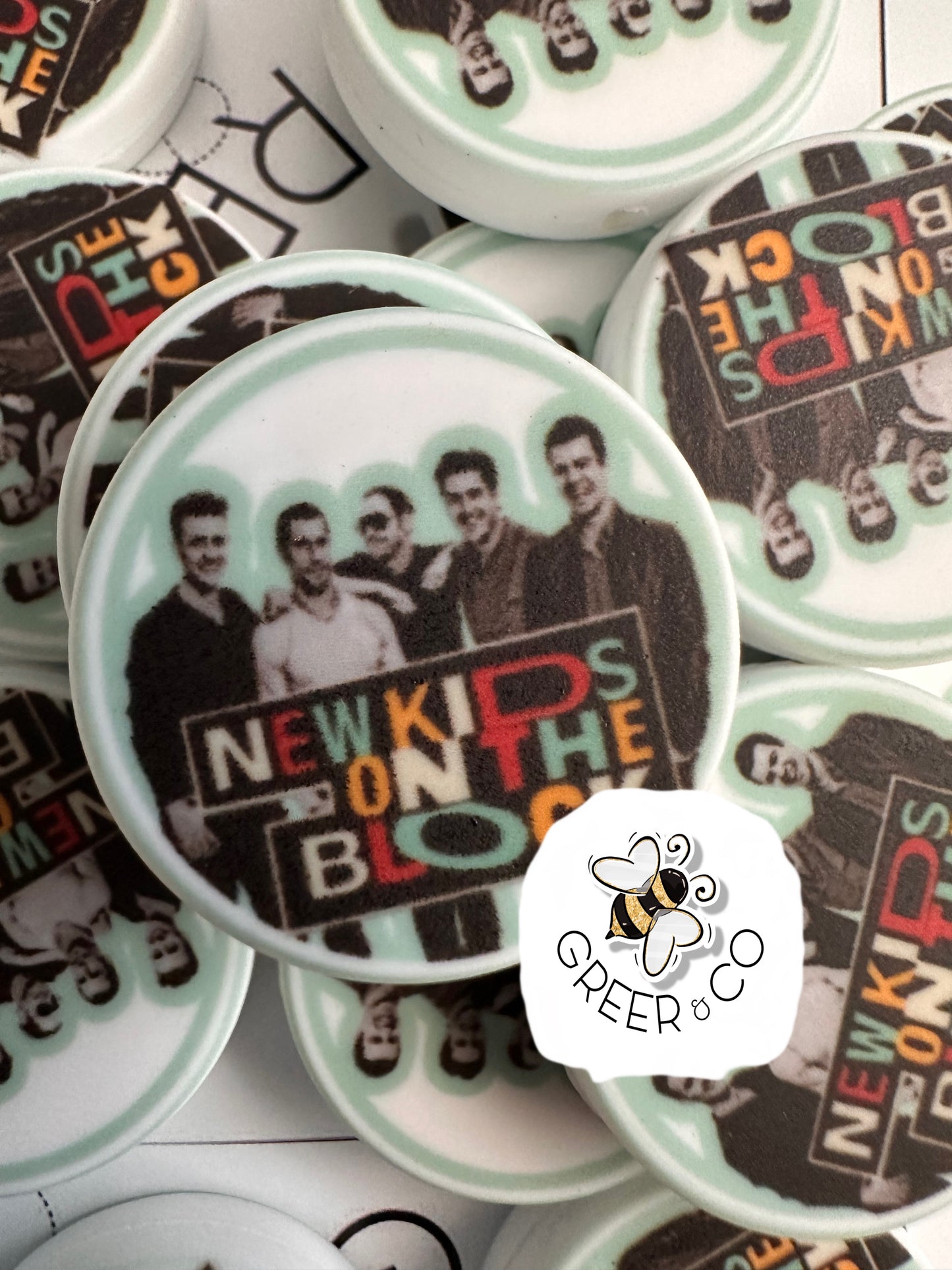 NKOTB NEW KIDS ON THE BLOCK focal bead