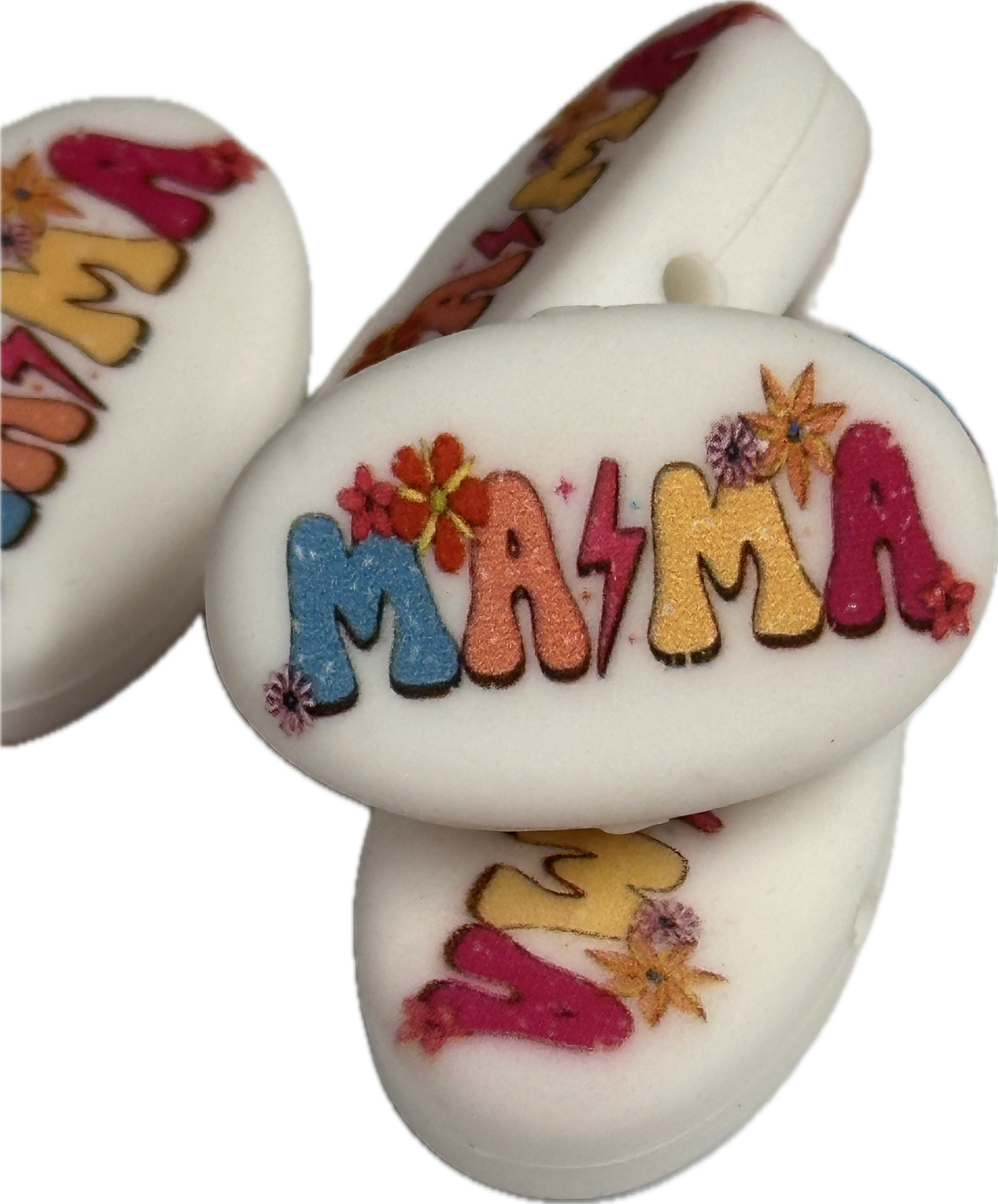 Colorful MAMA Focal Bead / lightning bolt