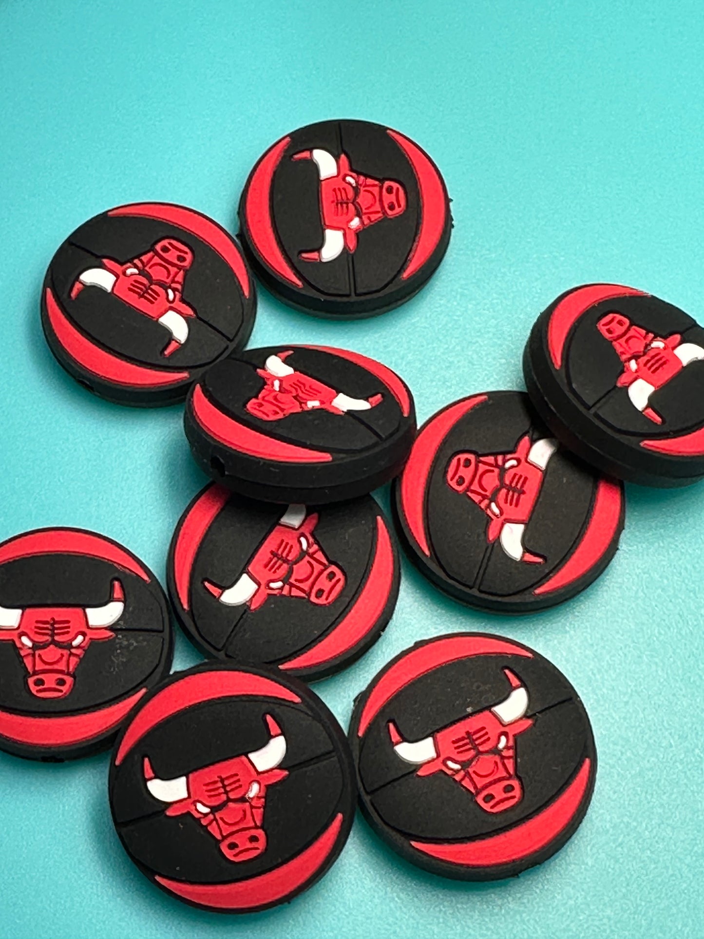 Chicago Bulls basketball focal bead #3