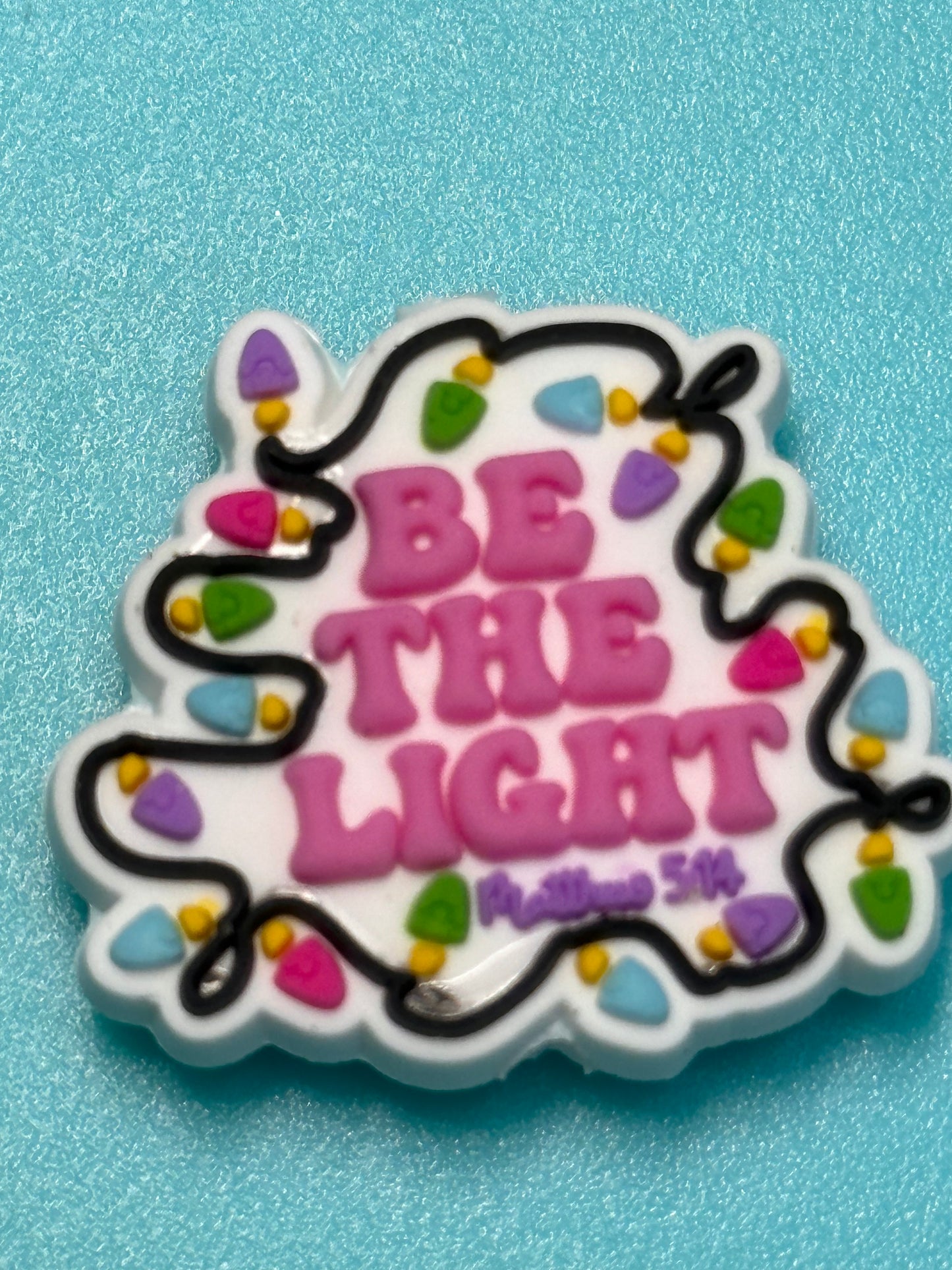 God silicone focal bead/ religious / pen beading/bible verse