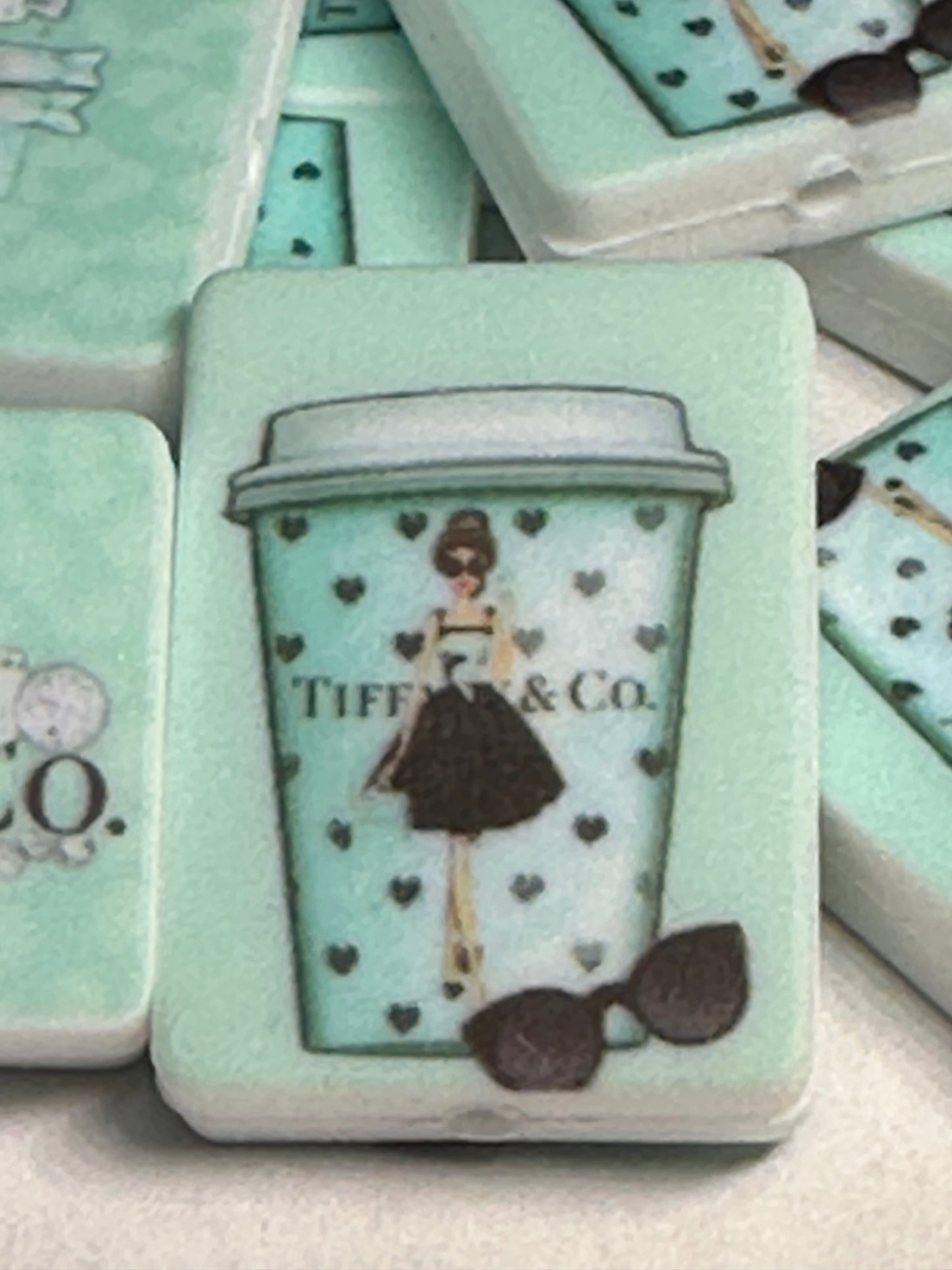 Design silicone focal bead / pen beading/ keychain bead/ DIY/ fancy/ all girls favorite blue box