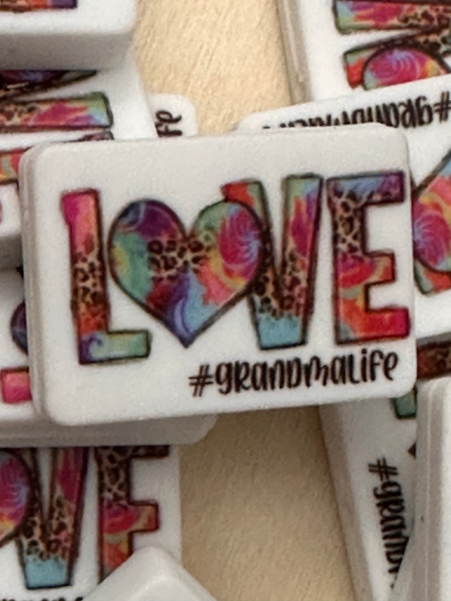 Love Focal Bead/ beadable pen/ Silicone bead/keychain bead/ pen bead/ bible verse