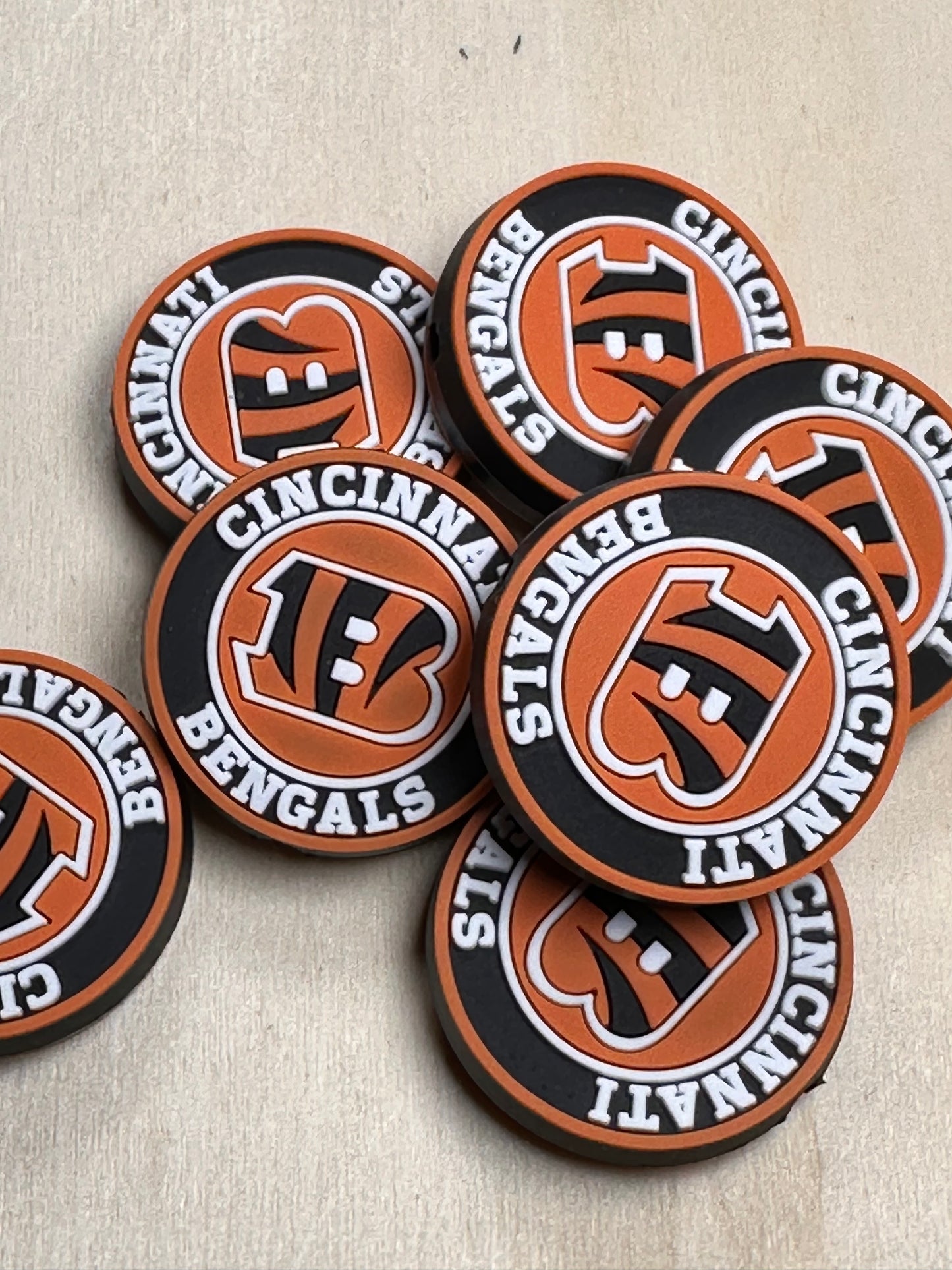 Cincinnati Bengals focal bead design 1