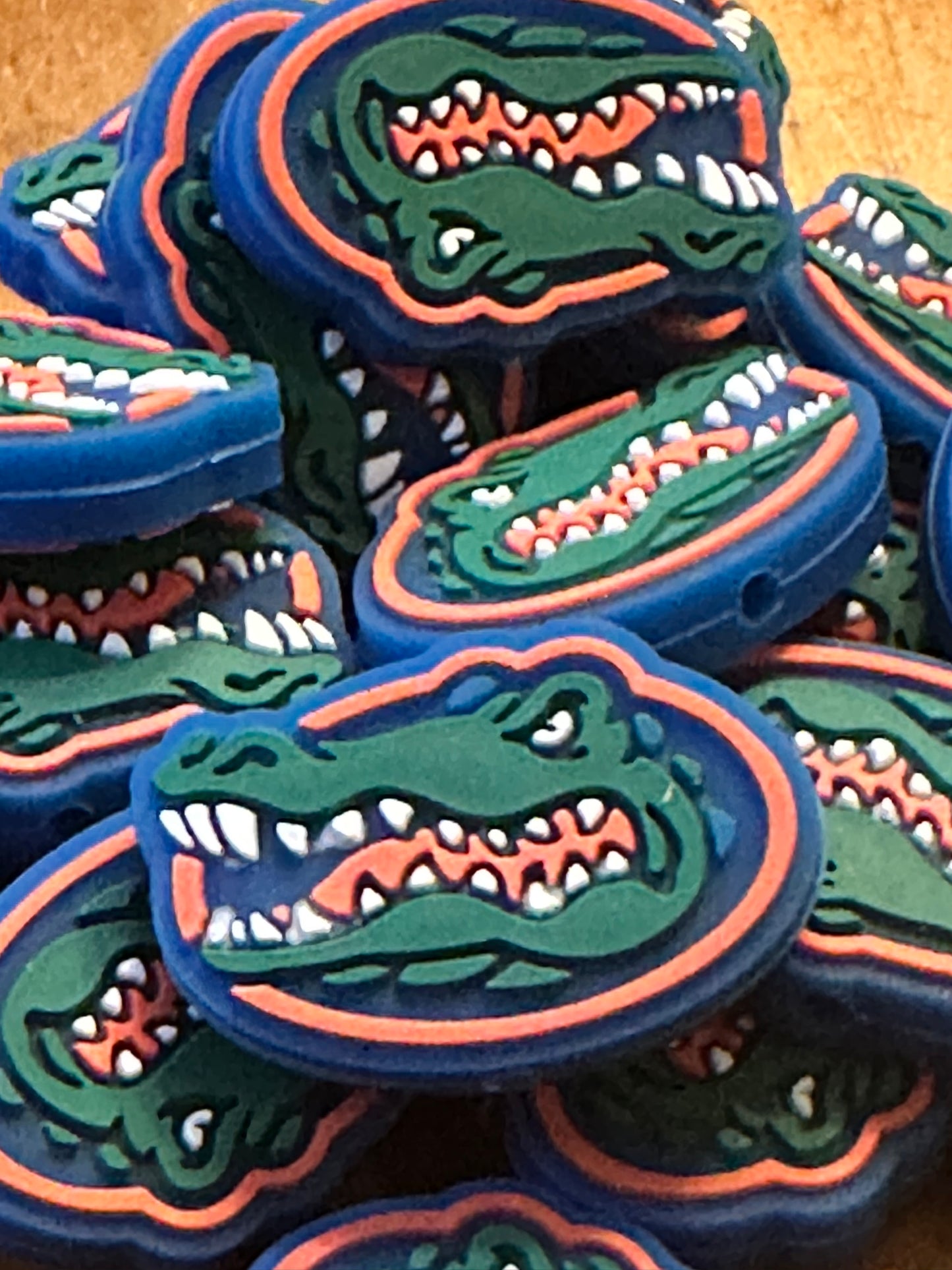 Florida Gators focal bead/ design #1