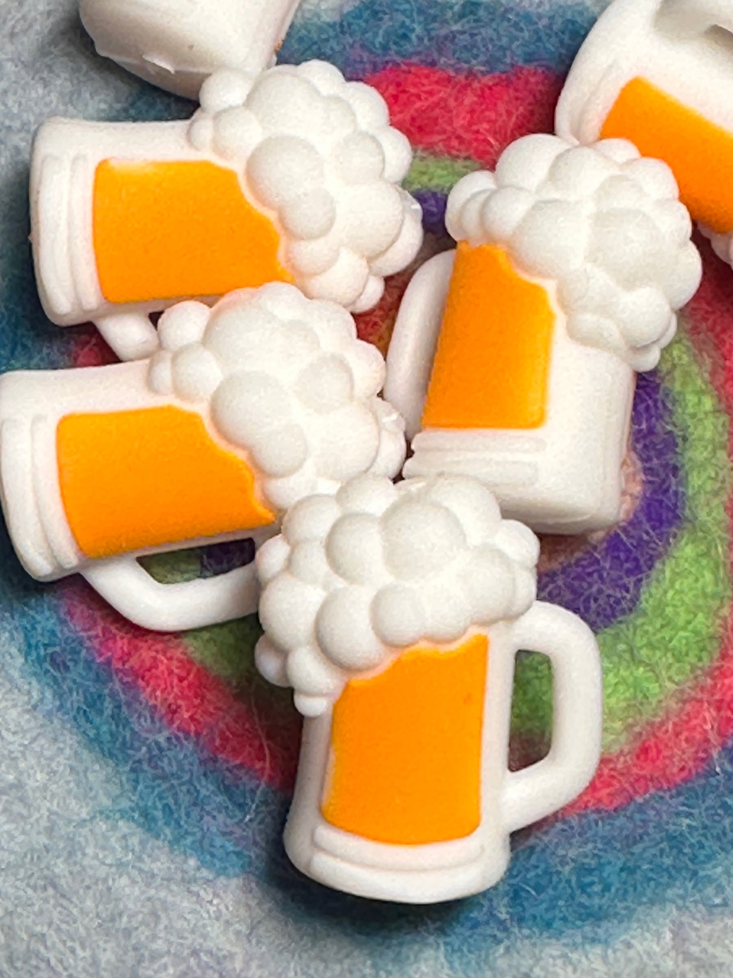 3D Beer Mug Focal Bead/ for beadable pen/ Silicone bead/keychain bead/ Fathers Day/
