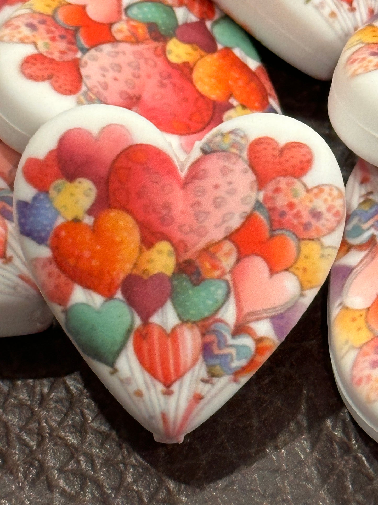 Hearts Focal Bead / Balloons bead/ Abstracts