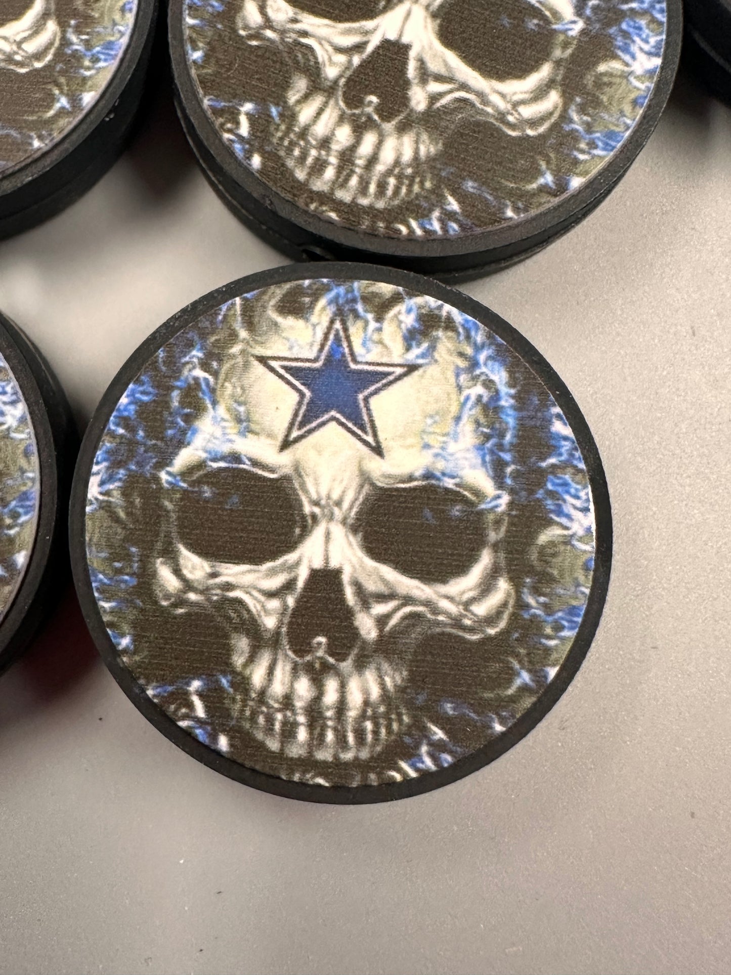 Dallas Cowboys focal bead /skull