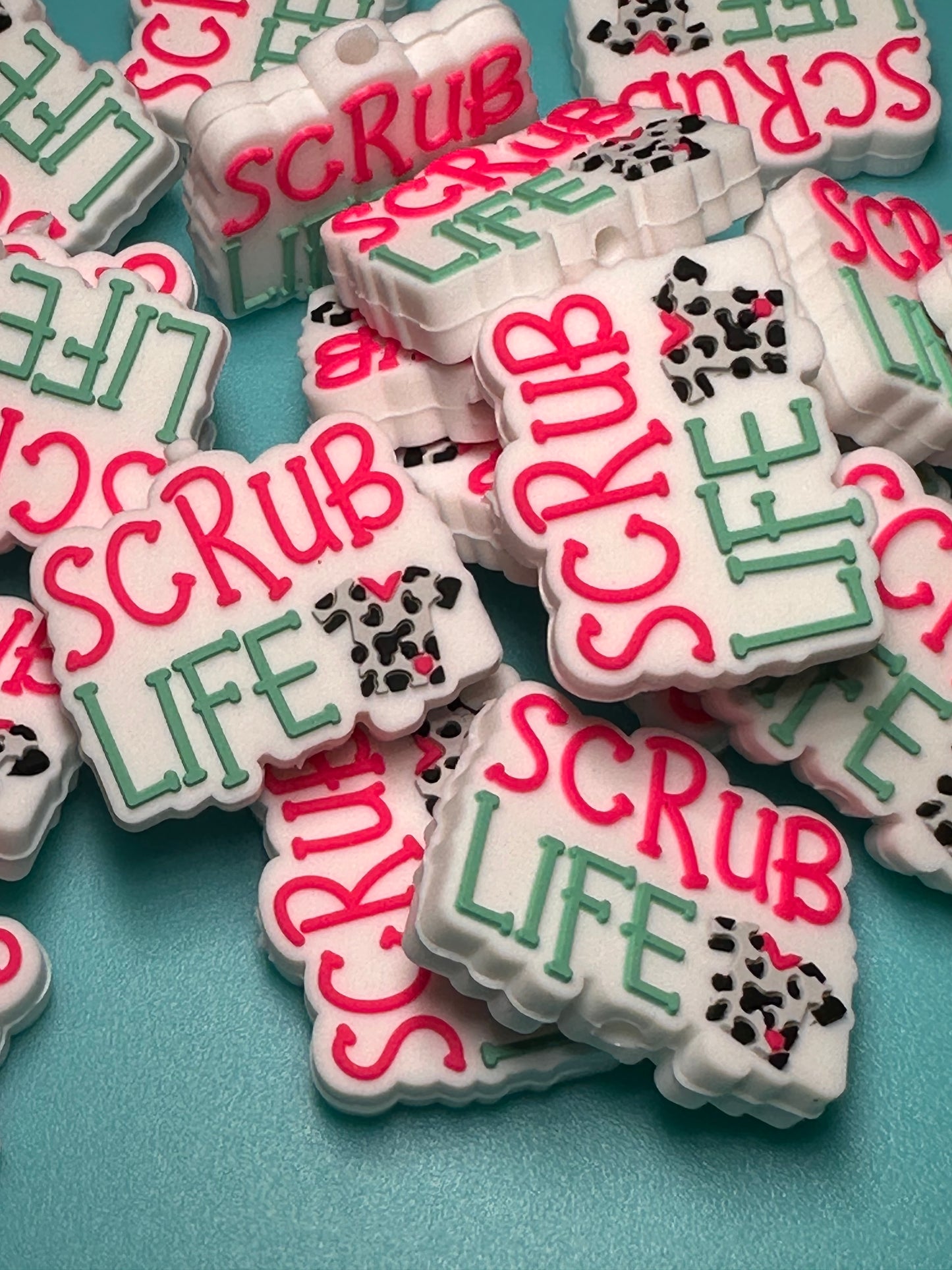 Scrub life Nurse silicone focal bead