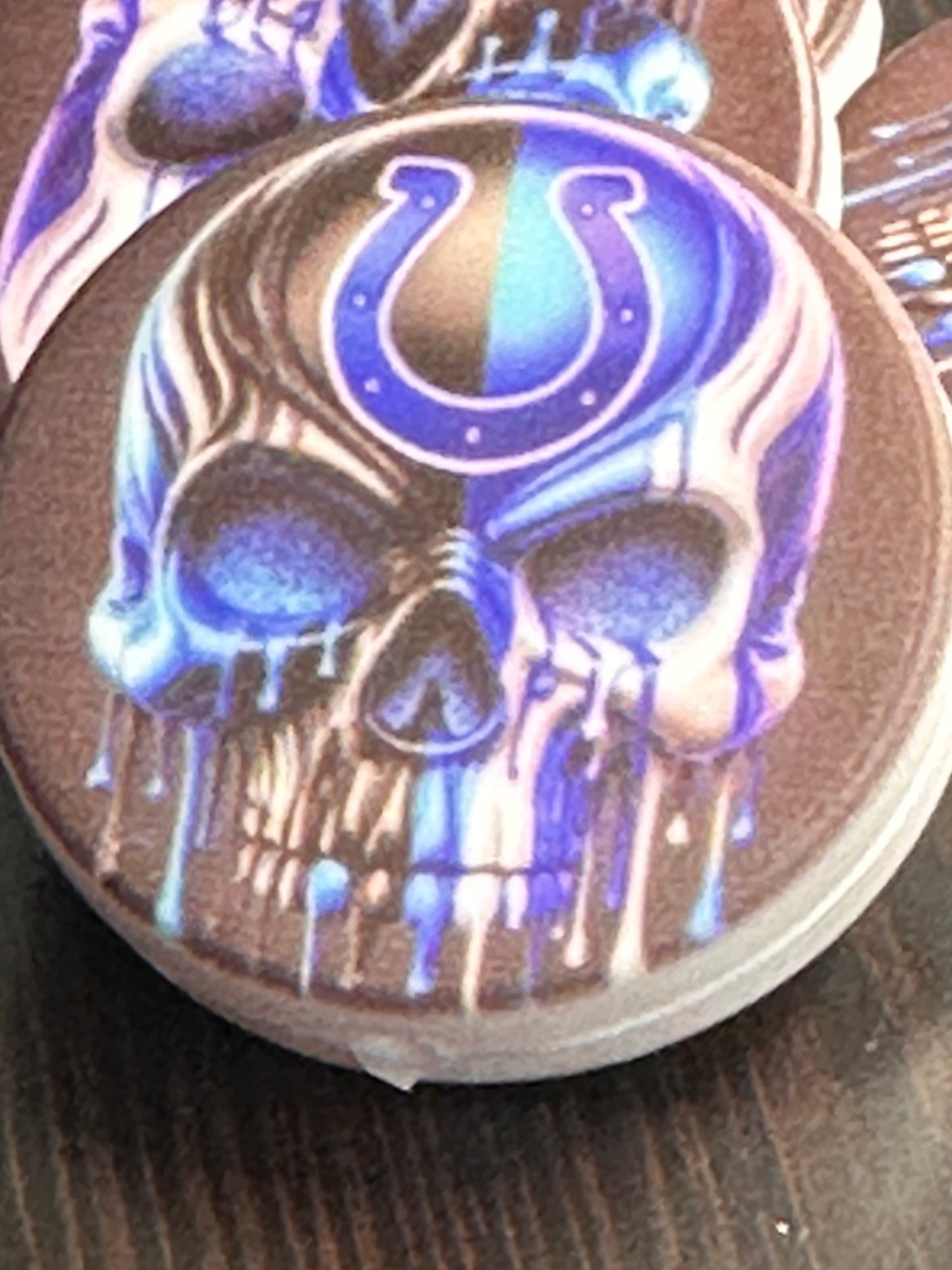 NEW Indianapolis Colts focal bead #5 skull