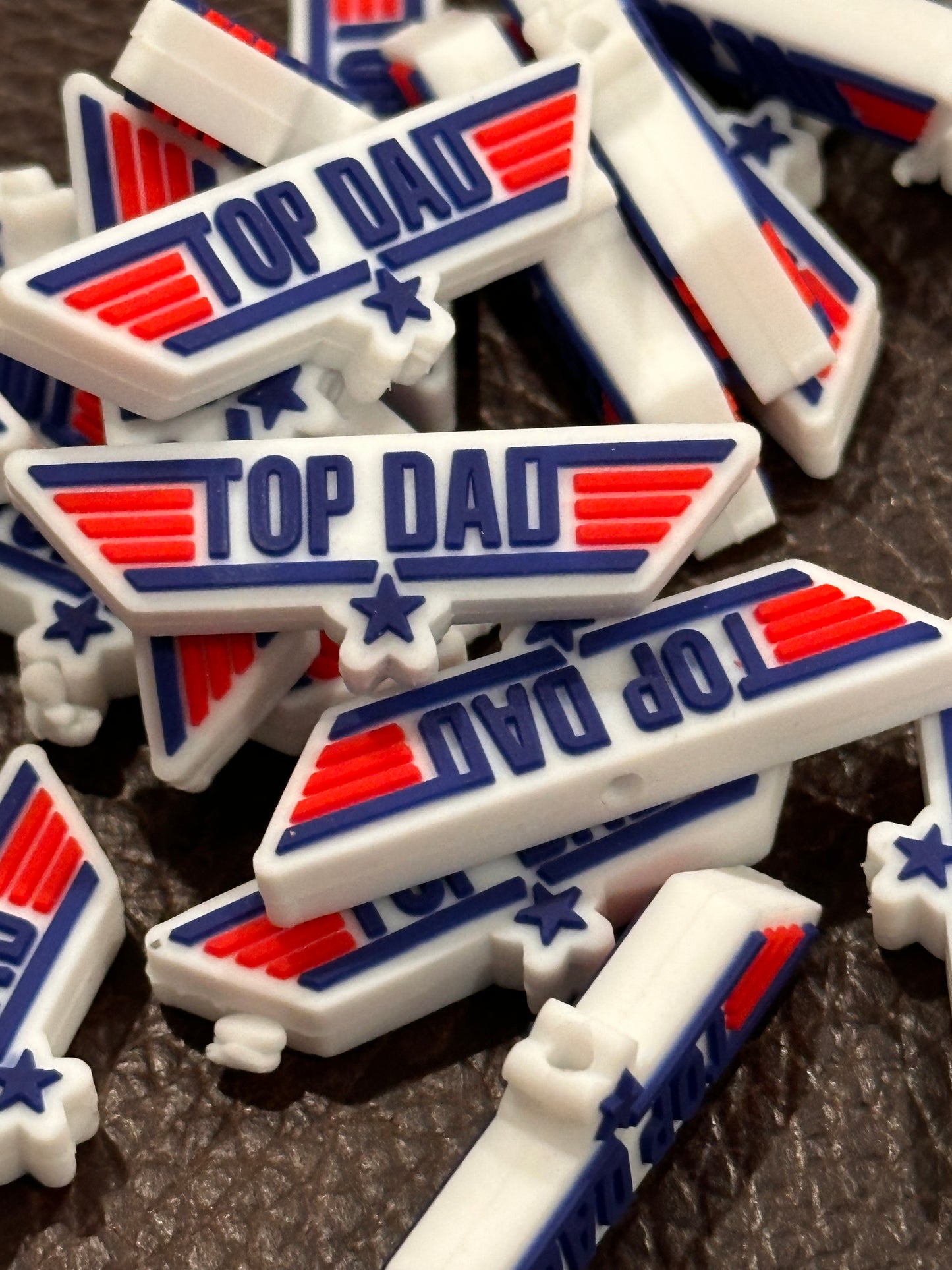 Top Dad Focal Bead/ Fathers Day Focal Bead/ Aviator/ Pilot