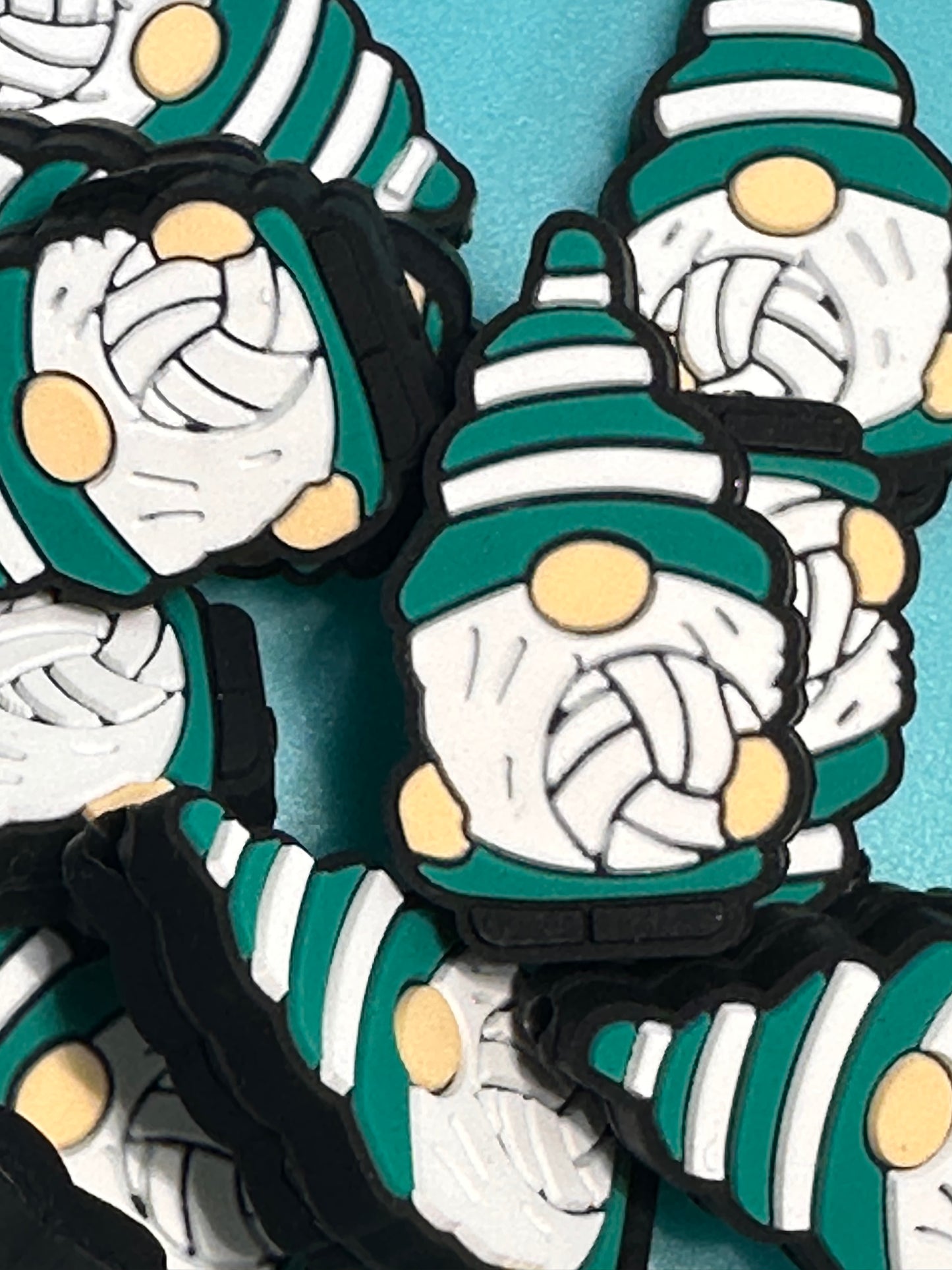 Volleyball gnome Silicone focal bead for pen beading and keychain DIY/ sports gnome