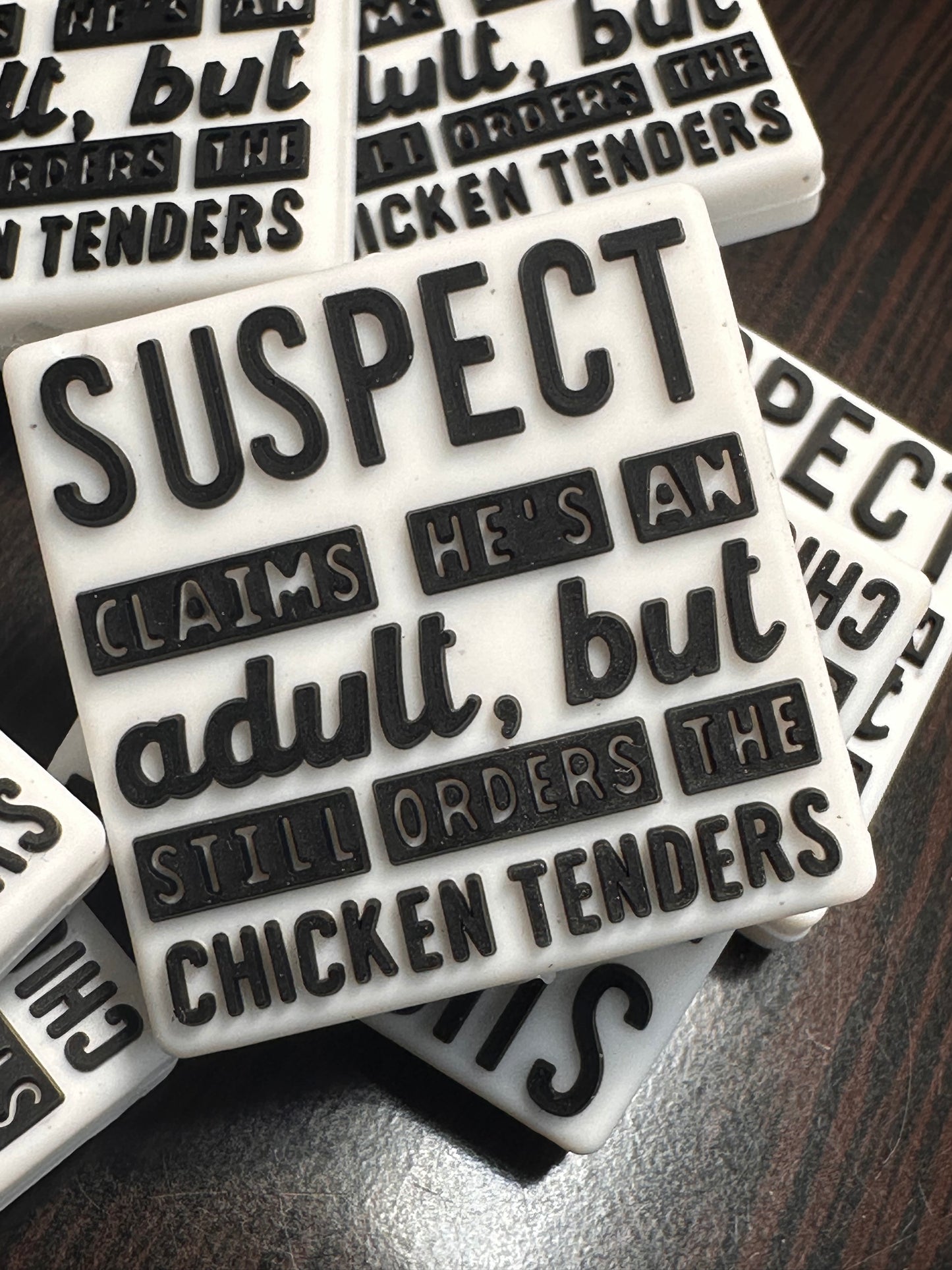Funny focal beads/ beadable pen/ Silicone bead/ keychain bead/ DIY/Chicken nuggets/ investigator