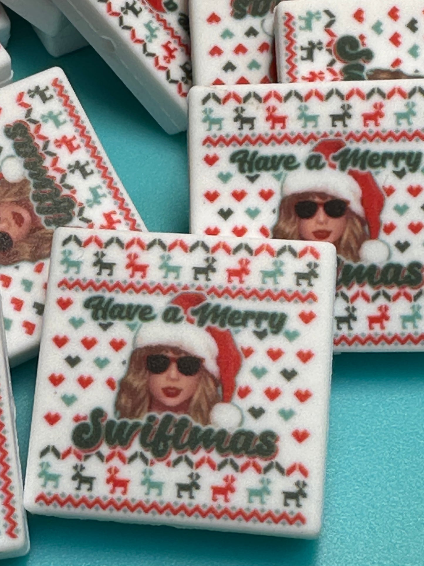 Christmas Taylor Swift focal bead design #2