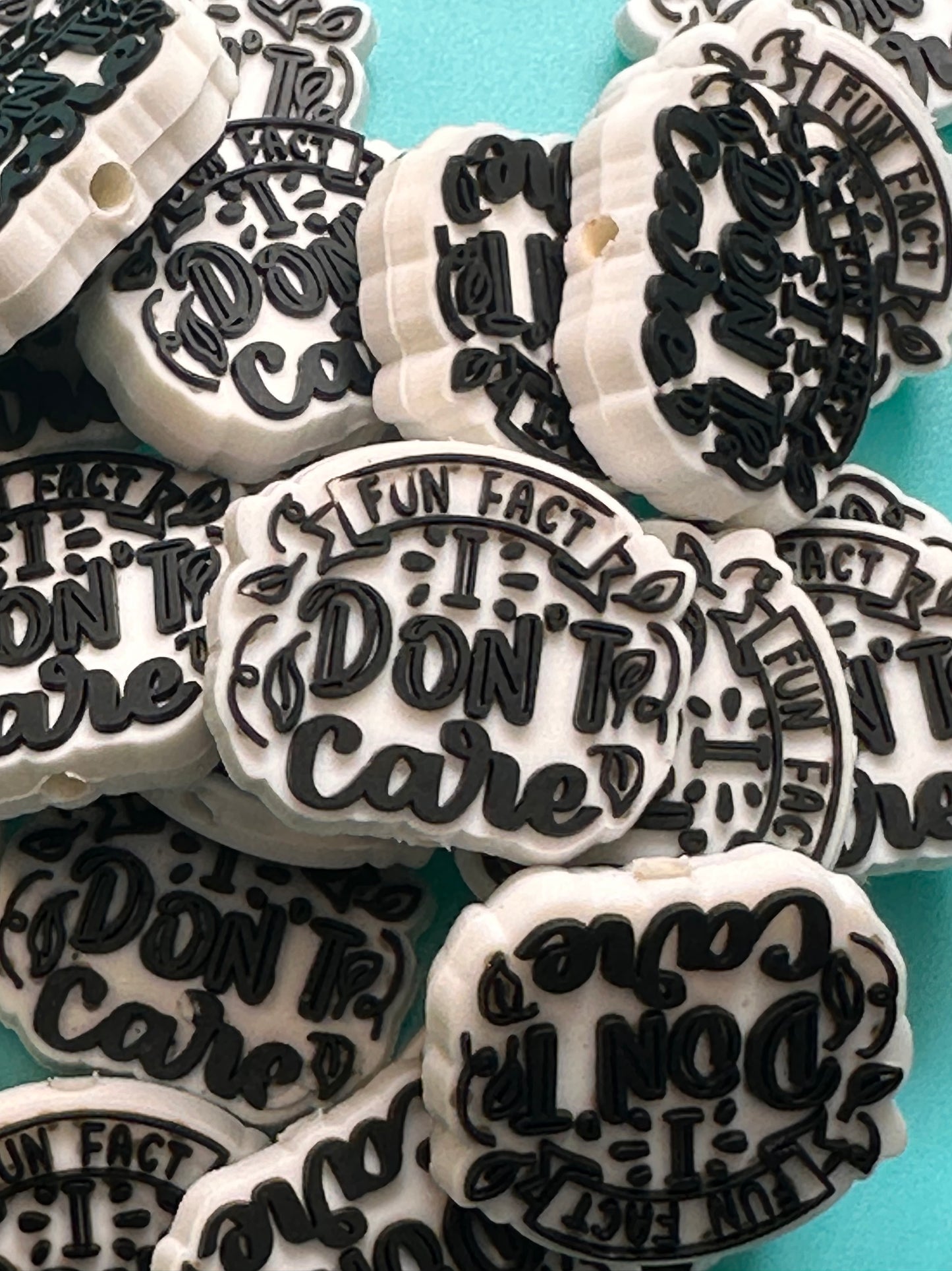I don’t care silicone focal bead