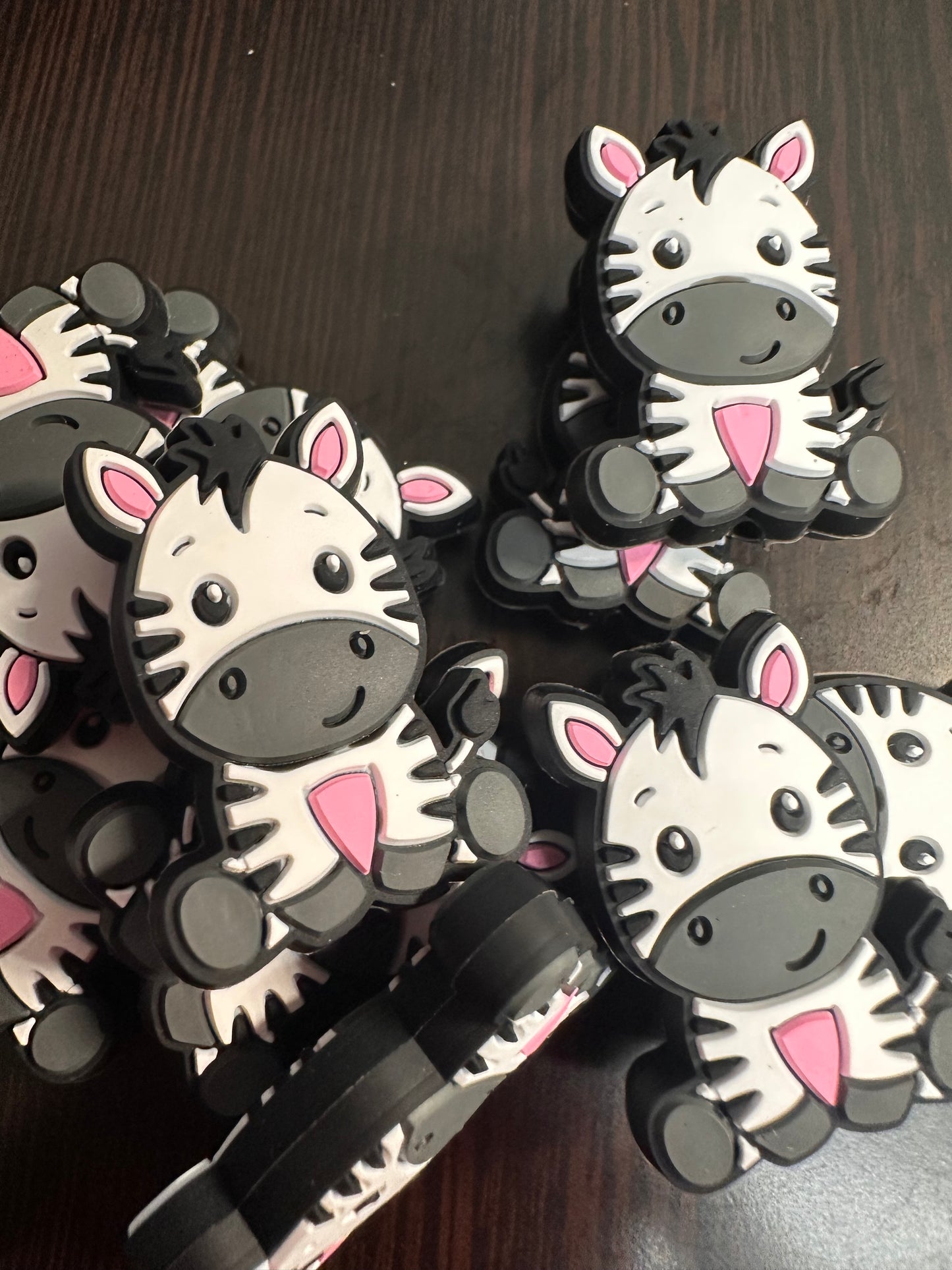 Zebra Focal Bead/ beadable pen/ Silicone bead/ animal/ keychain bead/ zoo