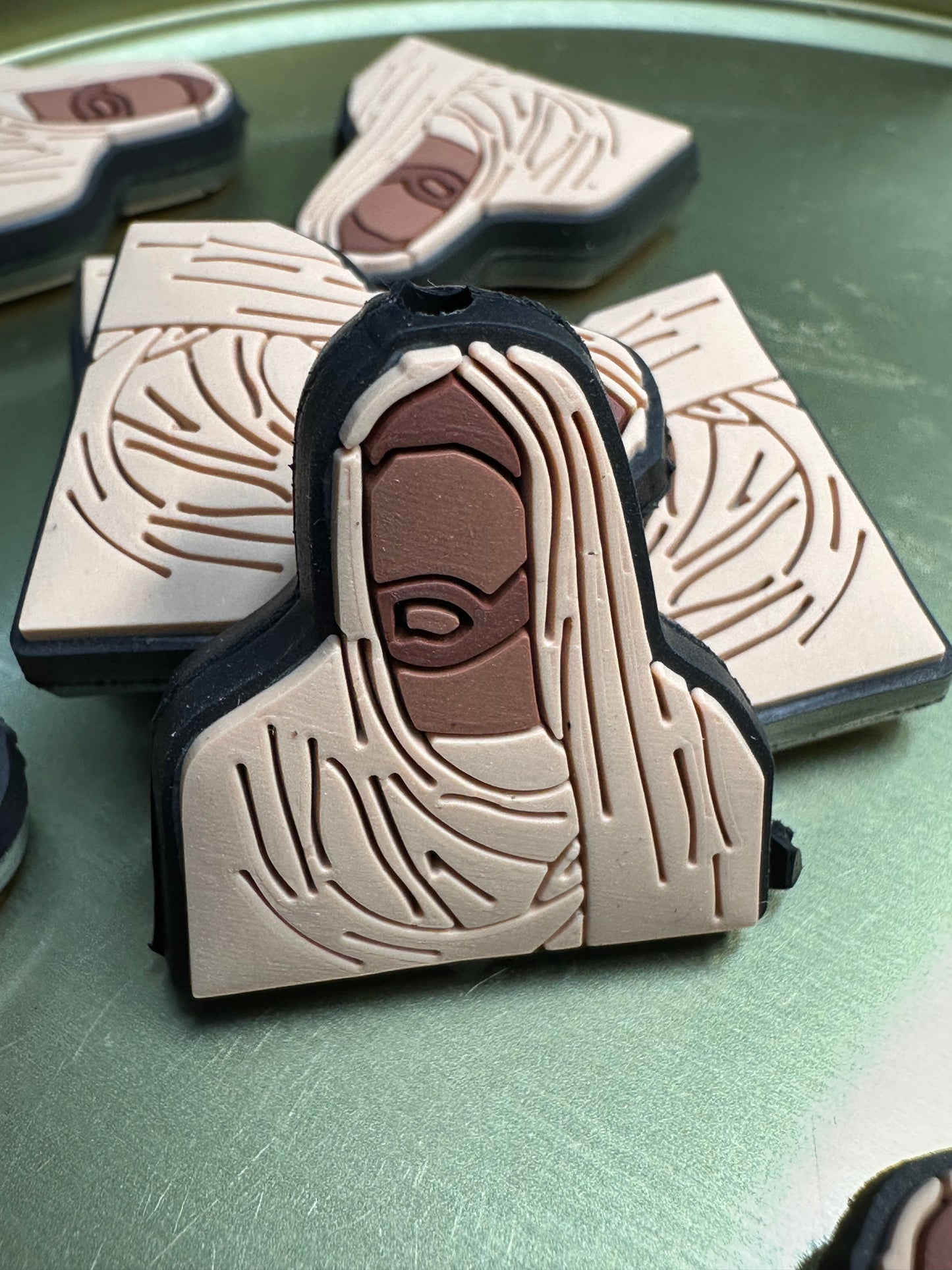 Jesus face/God/ Focal Bead/ beadable pen/ Silicone bead/ keychain bead/Faith/Jesus