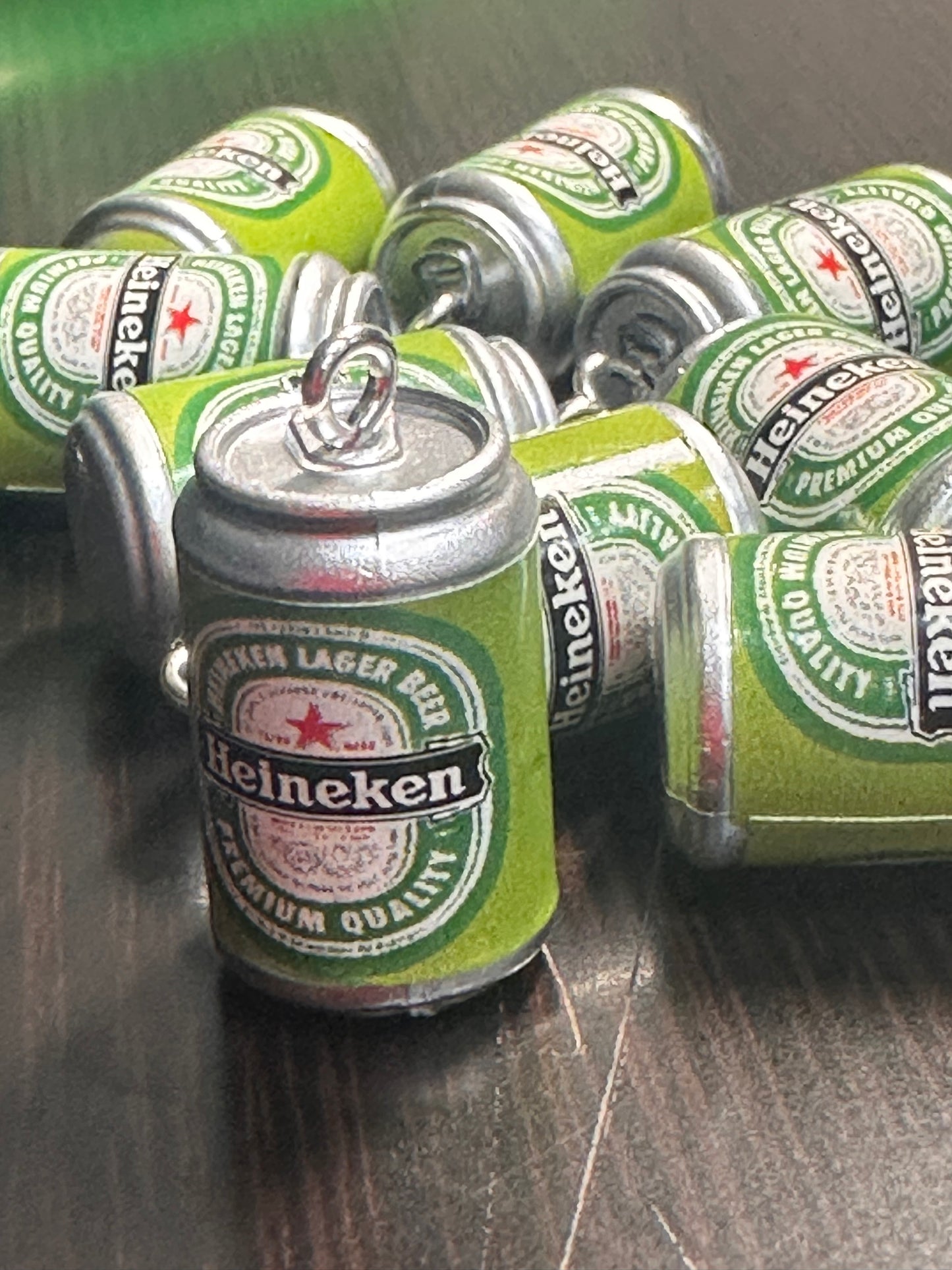 Beverage Heinie Soda Pop drink can charm/acrylic beer/ pendant/ DIY charm bracelet/ DIY necklace