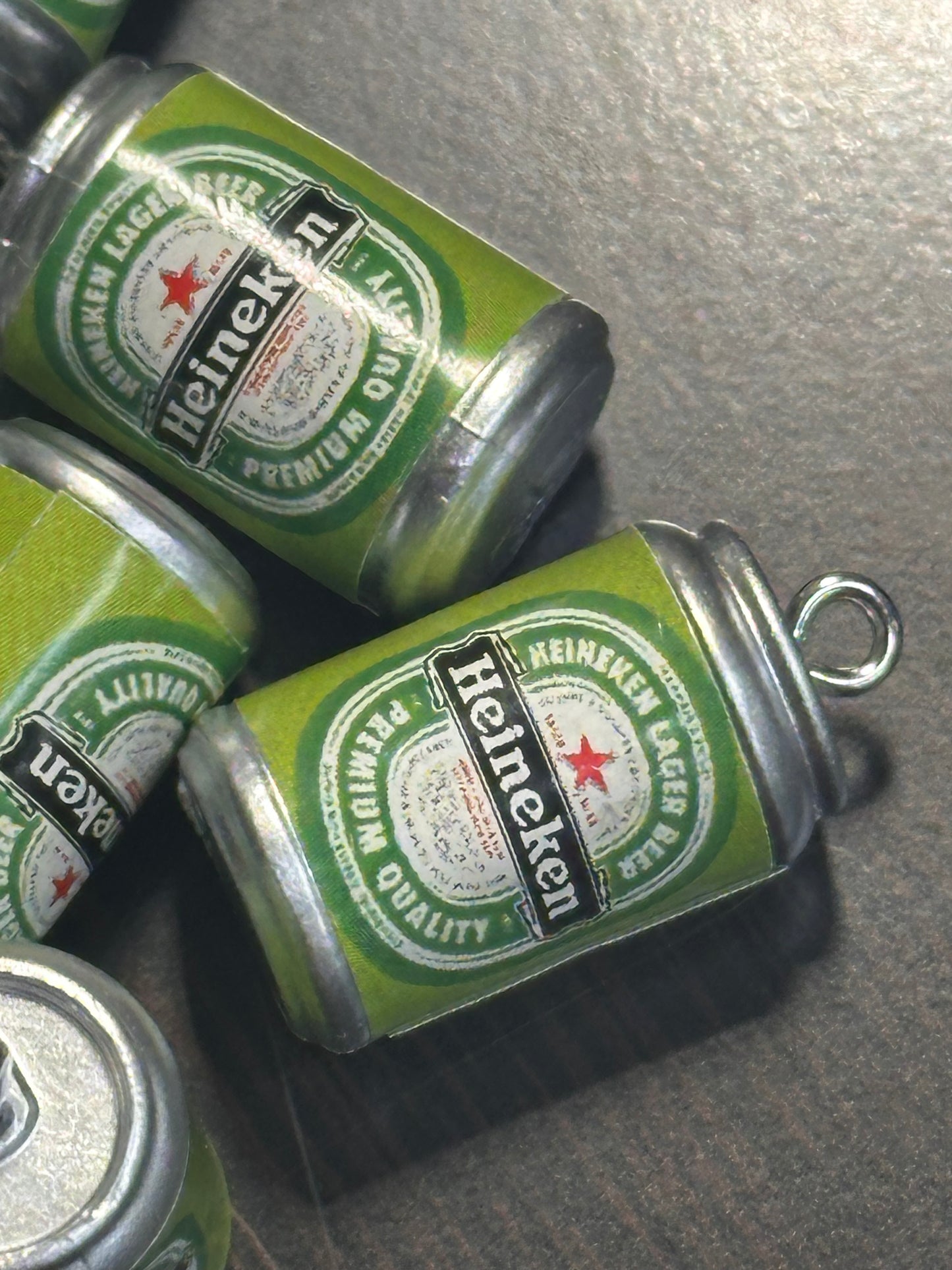 Beverage Heinie Soda Pop drink can charm/acrylic beer/ pendant/ DIY charm bracelet/ DIY necklace
