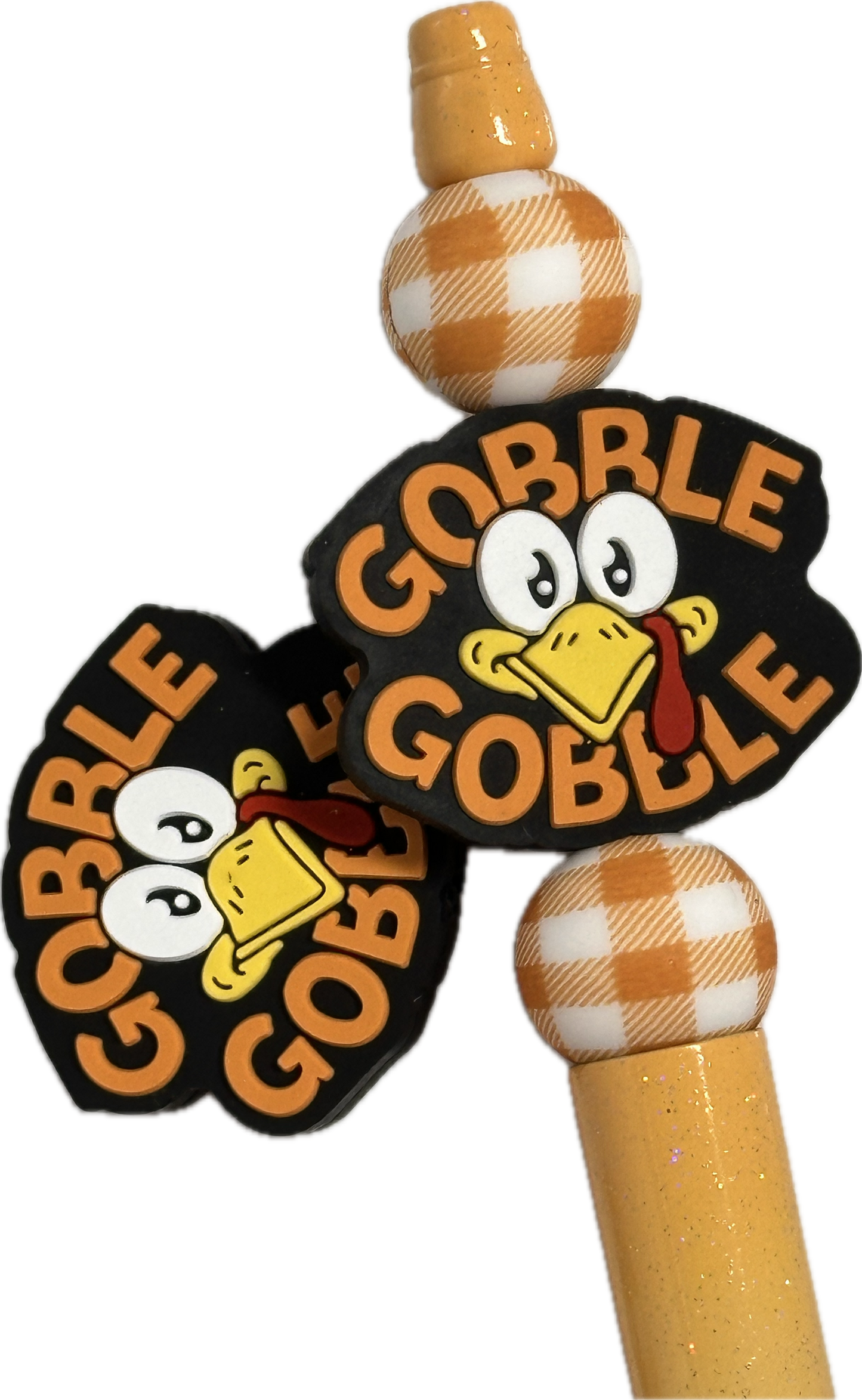 Thanksgiving Focal Bead/ beadable pen/ silicone bead/ keychain bead/DIY/turkey