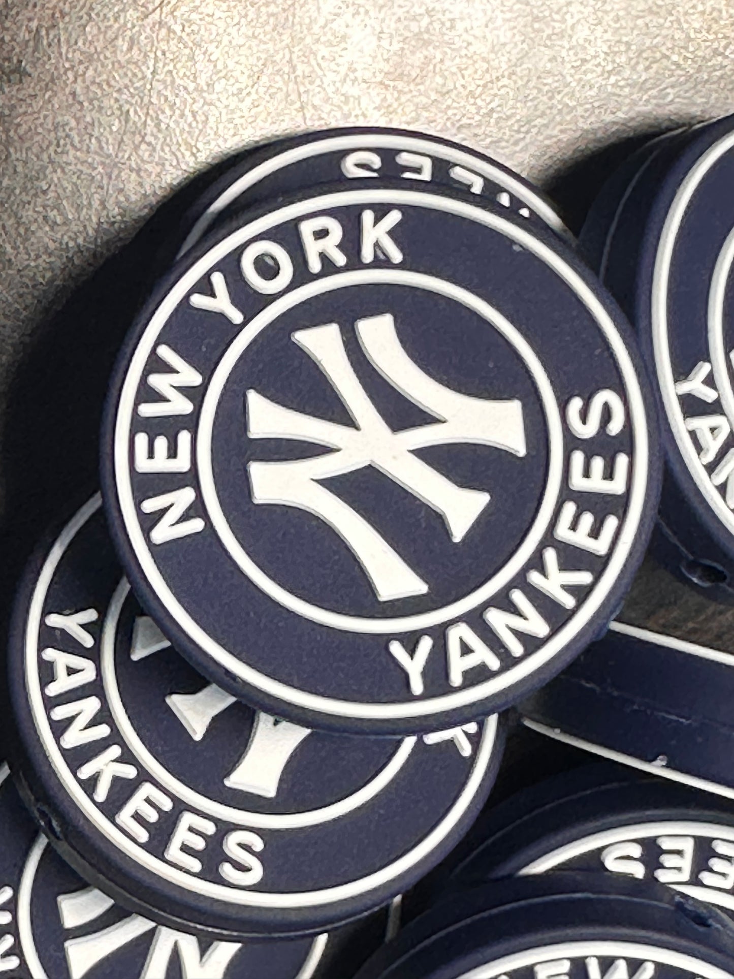 New York Yankees focal bead/ baseball/