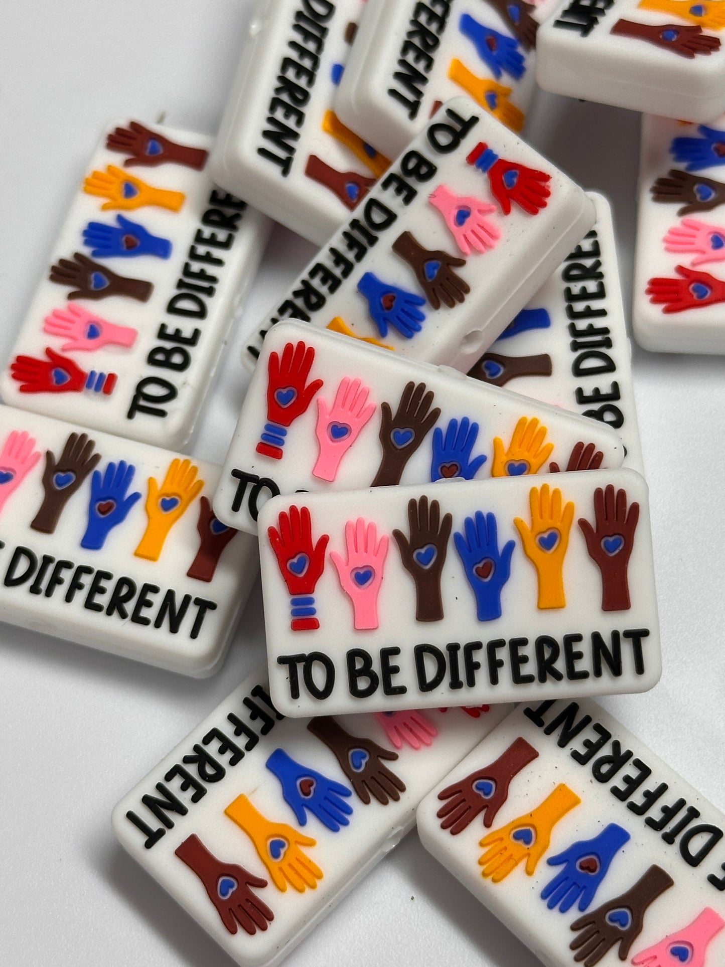 Be Different silicone focal bead/ DIY bead for key chains -pen beading- mirror charms