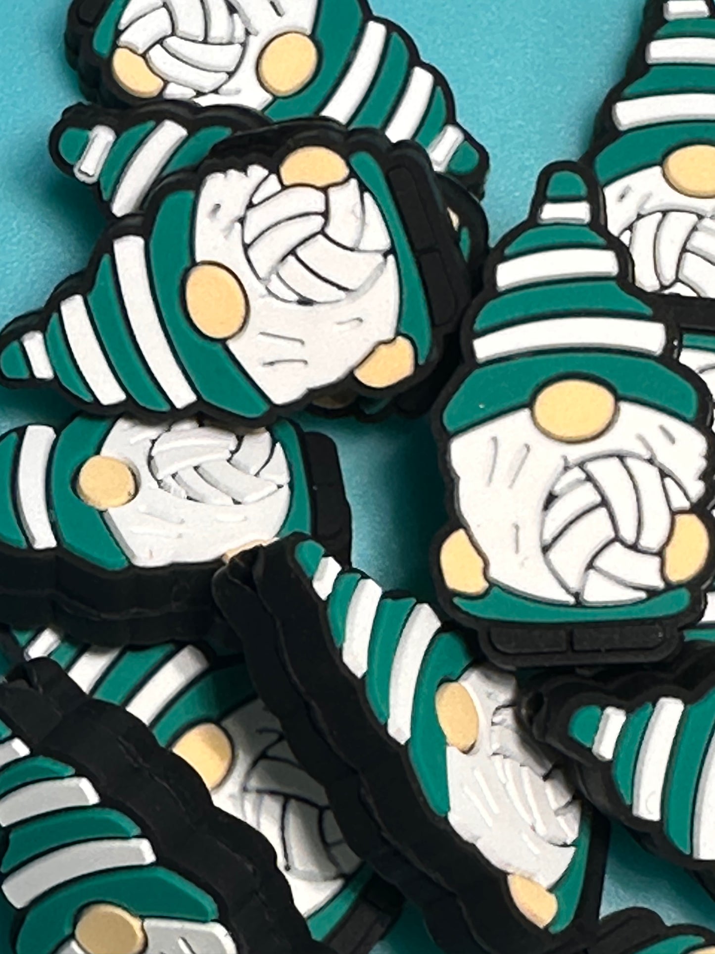 Volleyball gnome Silicone focal bead for pen beading and keychain DIY/ sports gnome