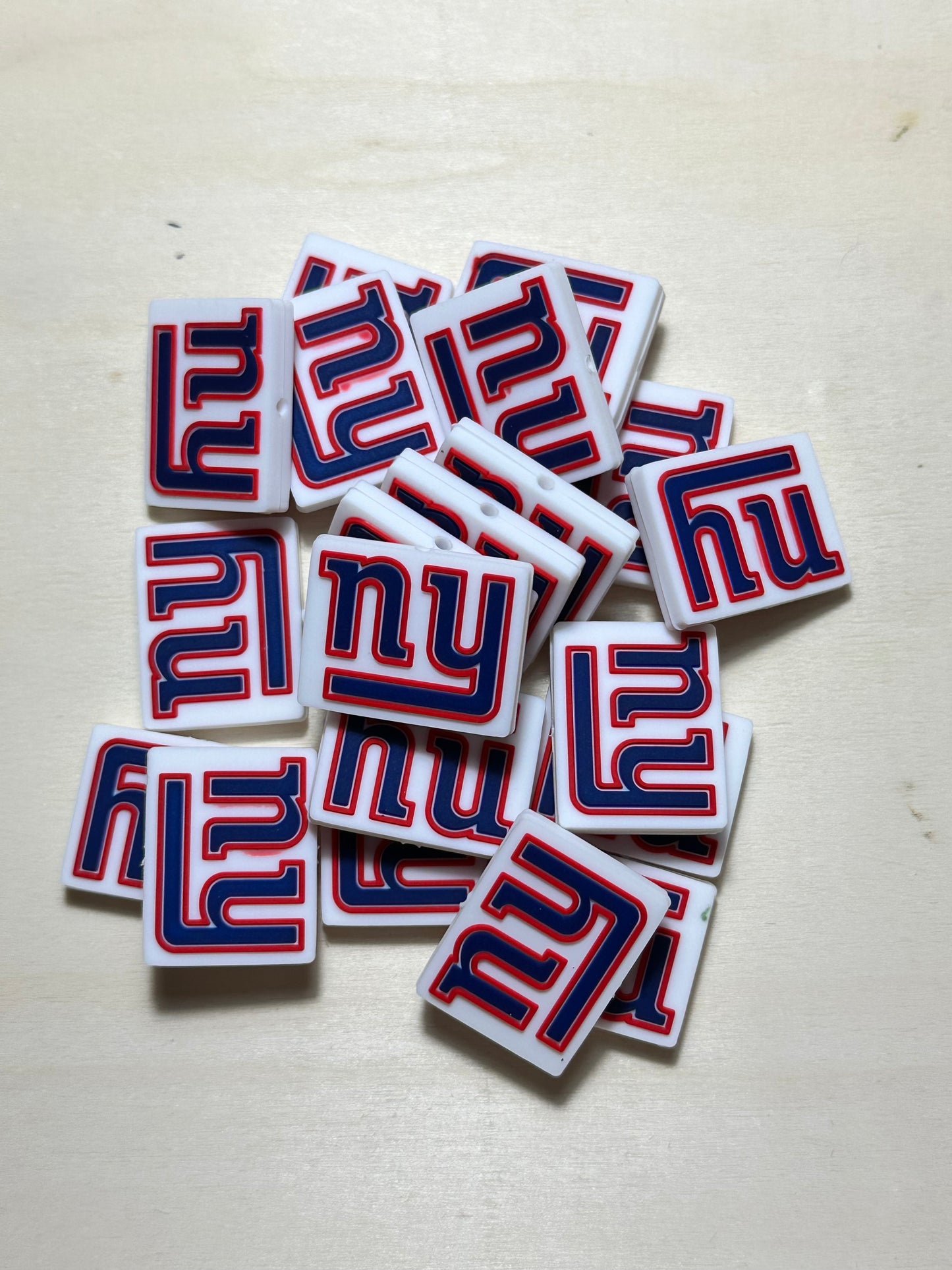 NY Giants focal bead