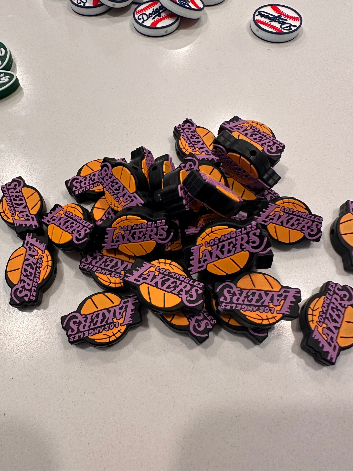 LA Lakers Los Angeles focal bead
