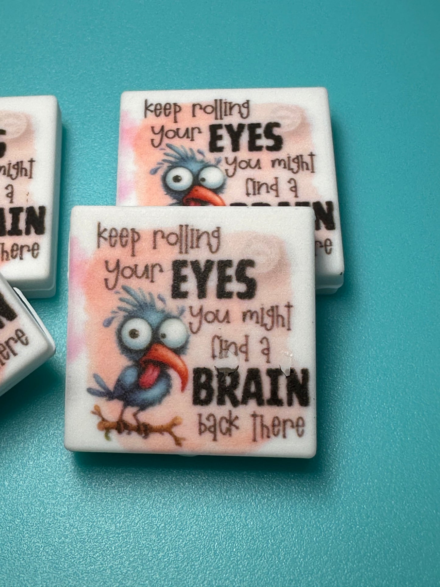 Funny silicone bead/ pen beading/ keychain bead #1