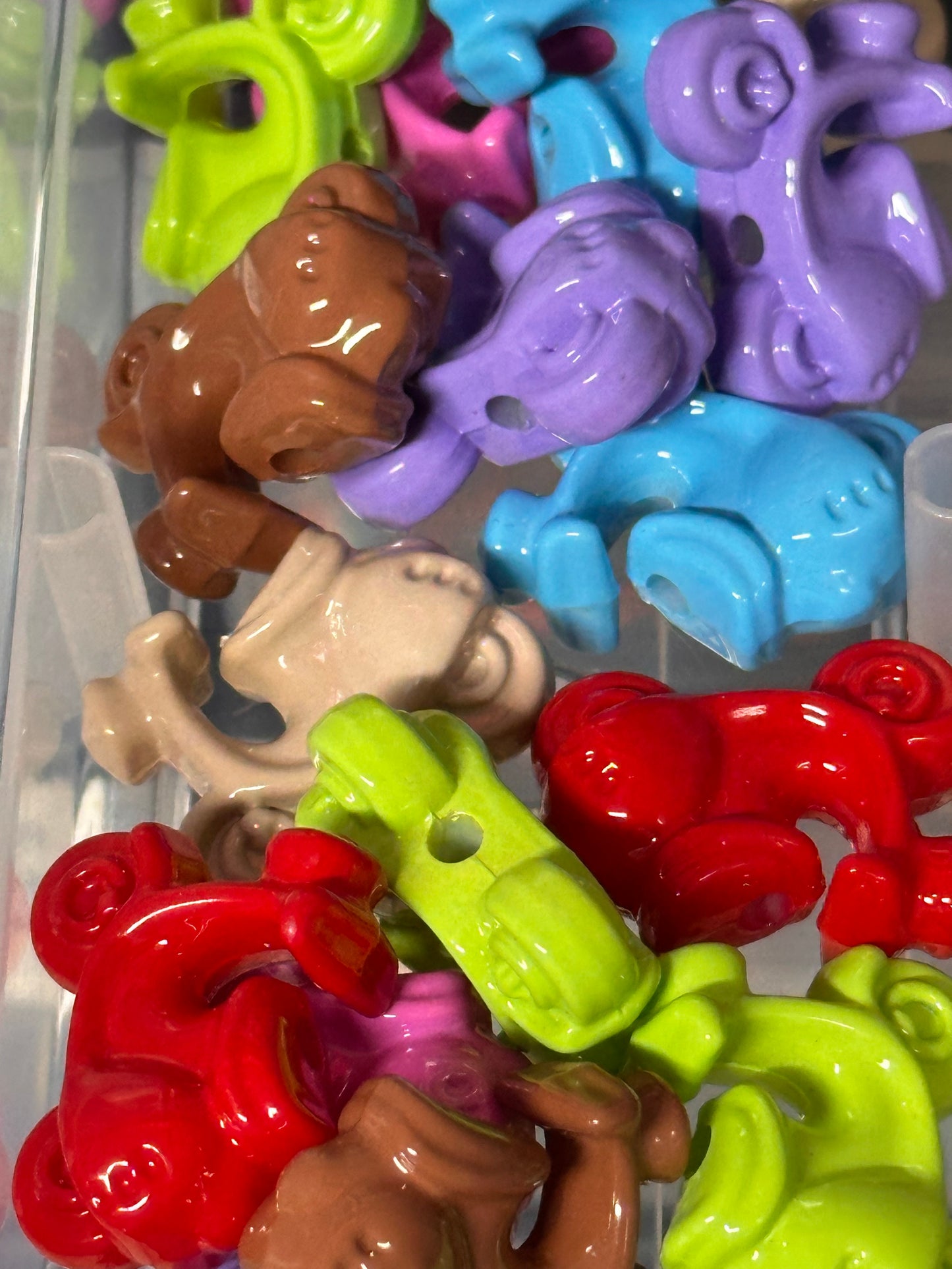 Five (5) unique motor scooter beads included/ random choice of colors/ moped shaped acrylic/ Perfect for pen beading/ jewelry making/