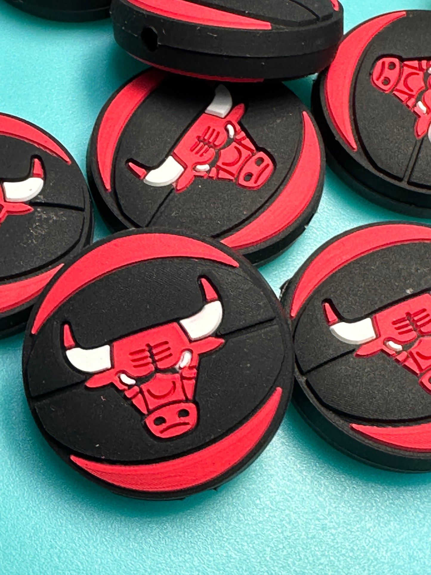 Chicago Bulls basketball focal bead #3