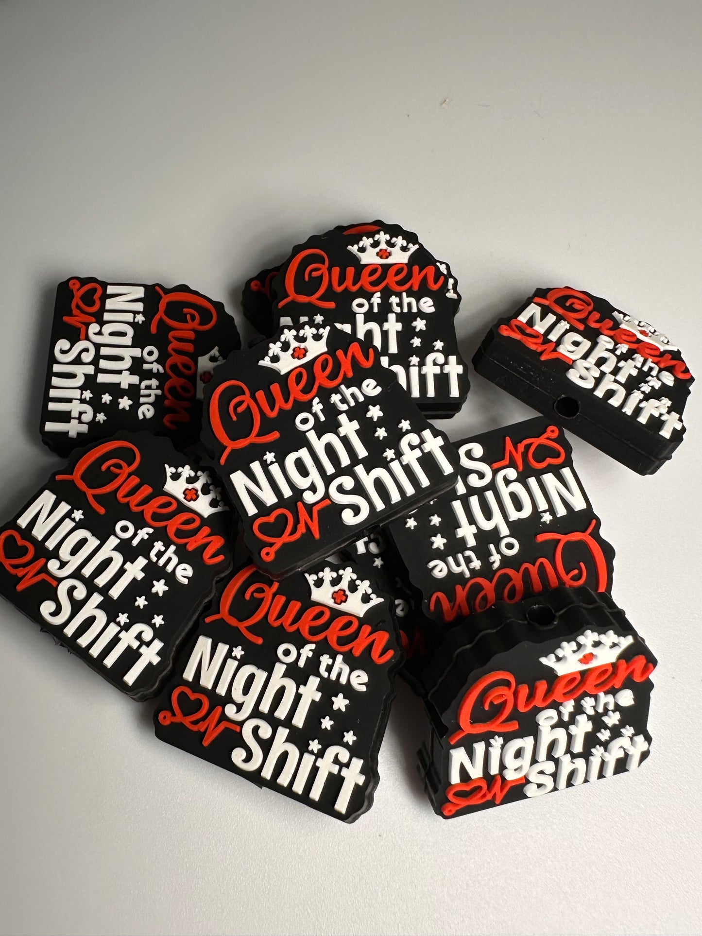 Queen of night shift/ silicone focal bead/ pen beading/ DIY bead/ nurse