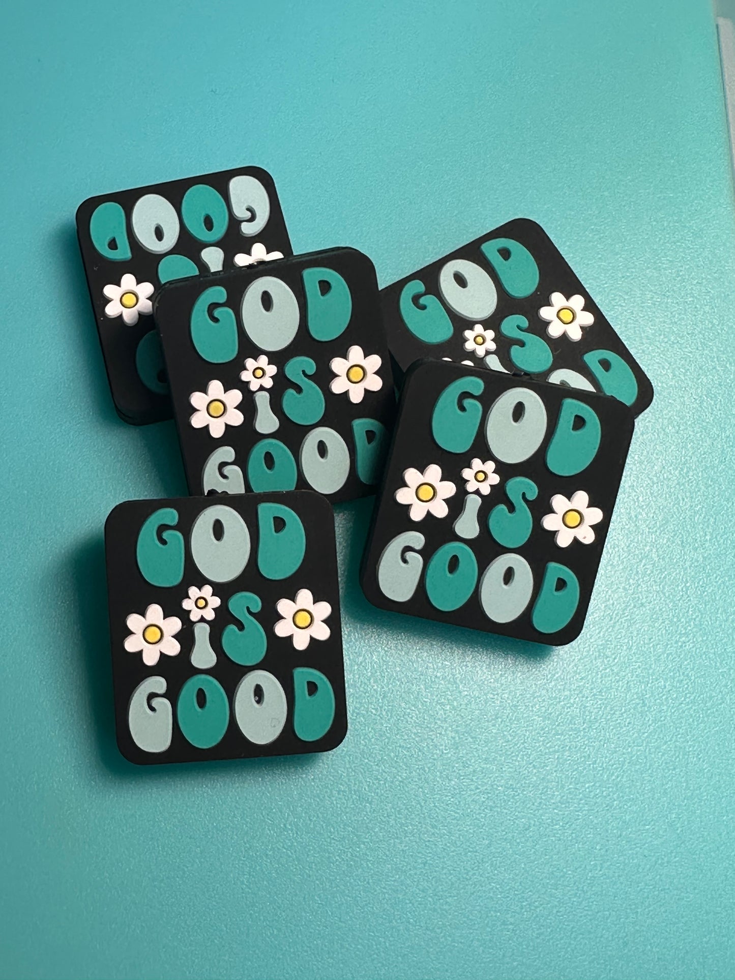 God is good Focal Bead/ beadable pen/ Silicone bead/keychain bead/