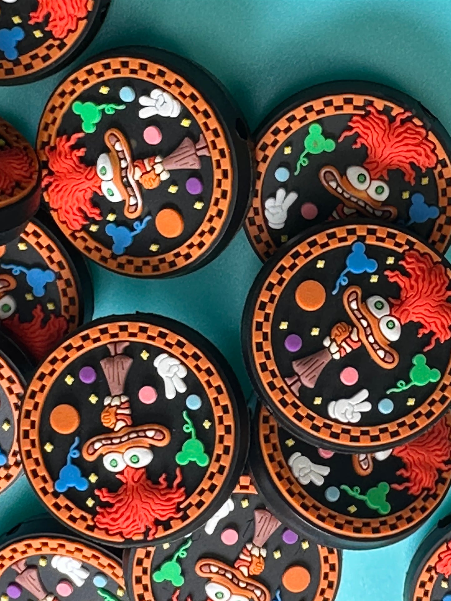 IO/ emotional Focal Bead/ beadable pen/ Silicone bead/ keychain bead/