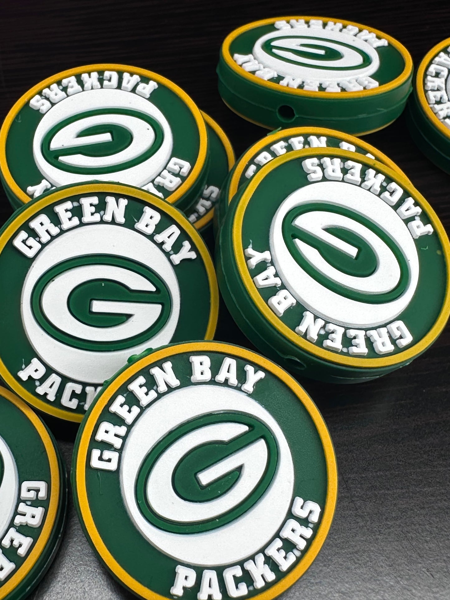 New Green Bay Packers focal bead /football