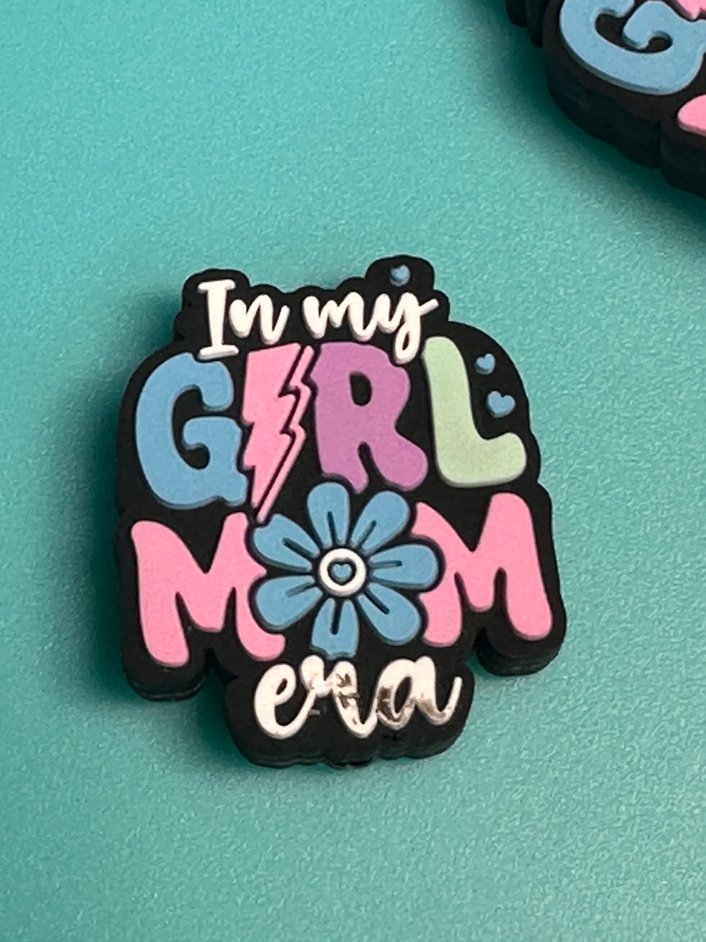 Girl mom/ Mommy/ mama Focal Bead/ for beadable pen/ Silicone bead/keychain bead/ Mothers Day/ mom