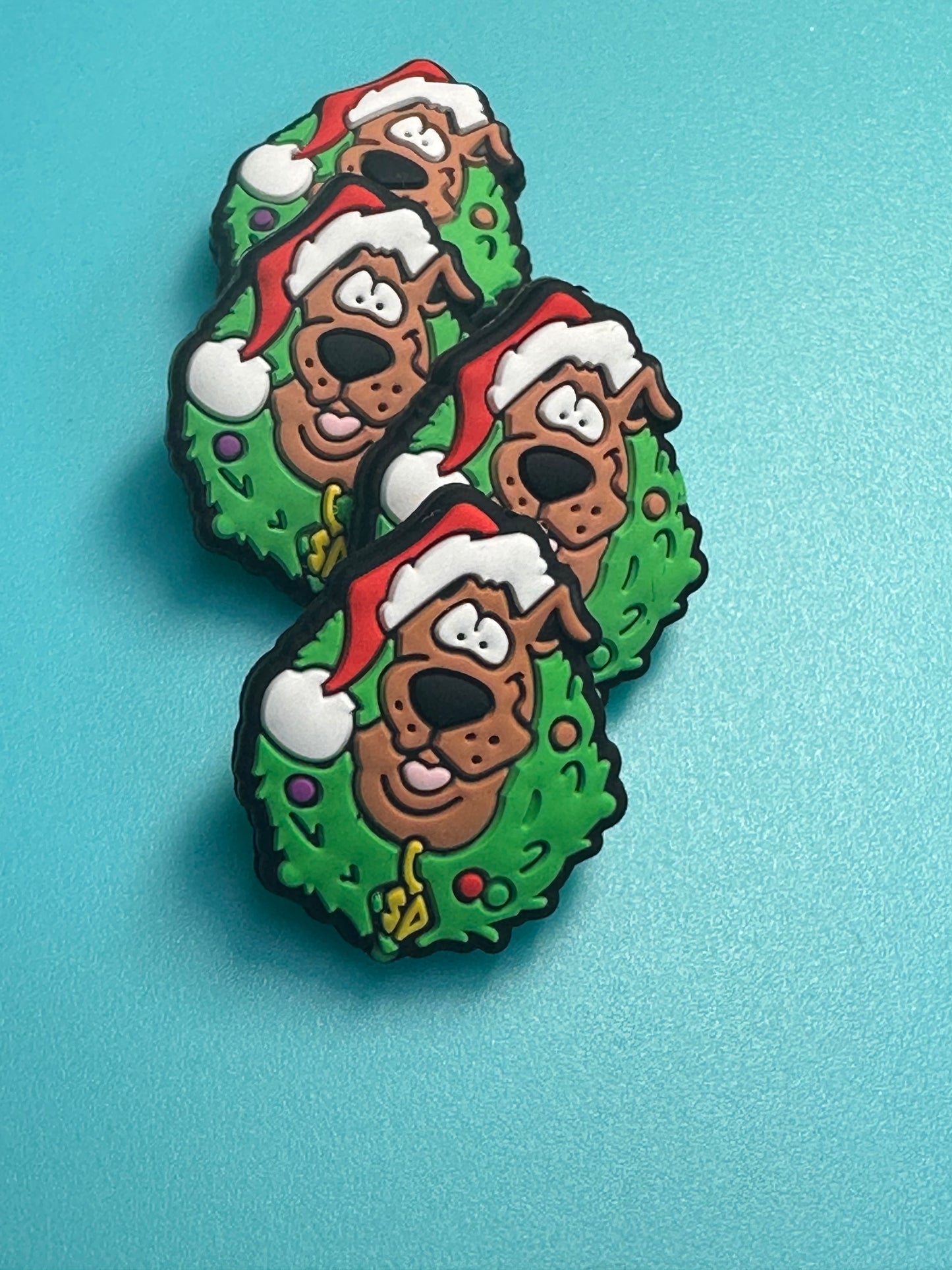 Christmas wreath/dog/ Santa hat/ Focal Bead/ beadable pen/ Silicone bead/ keychain bead/