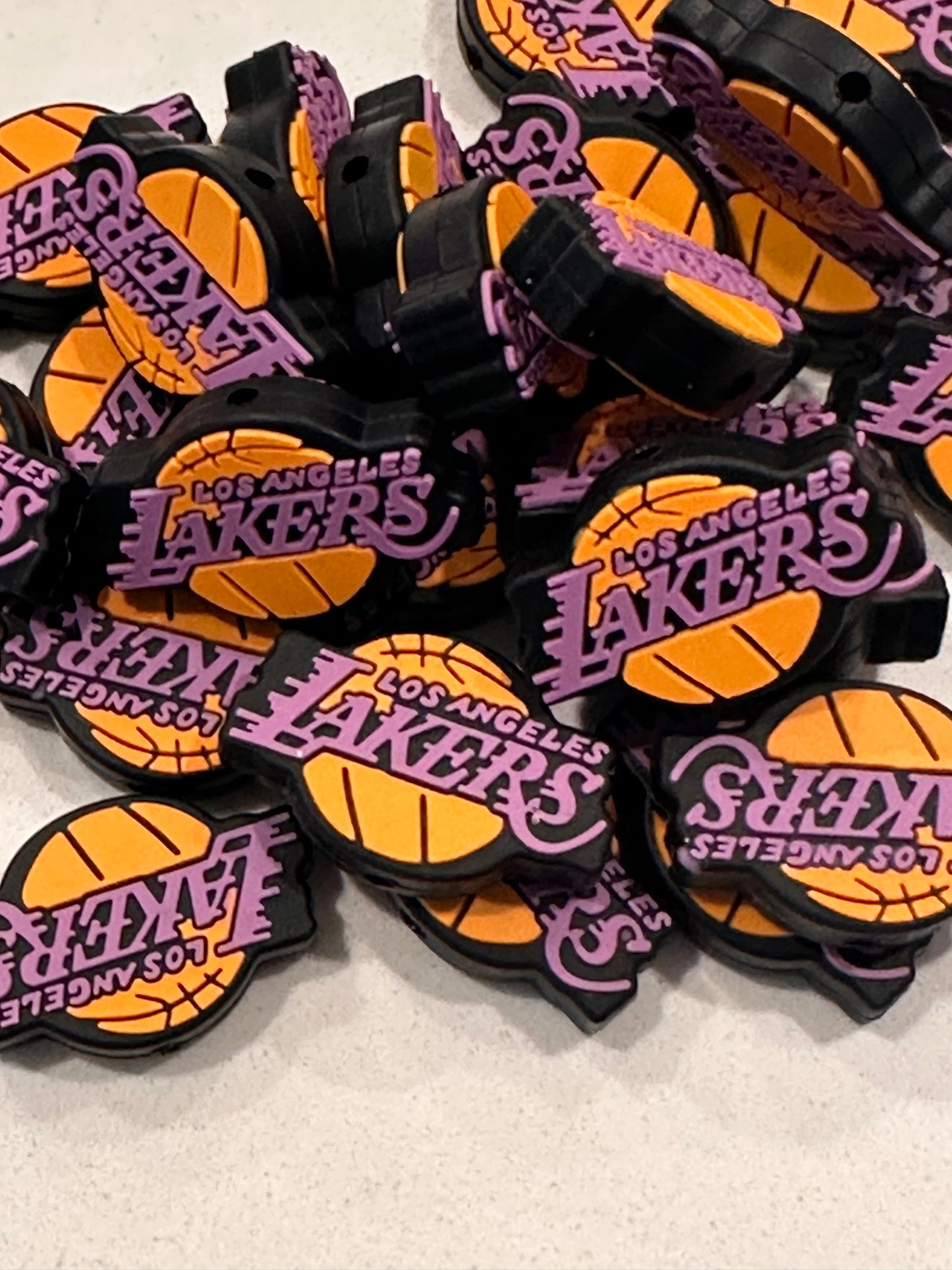 LA Lakers Los Angeles focal bead