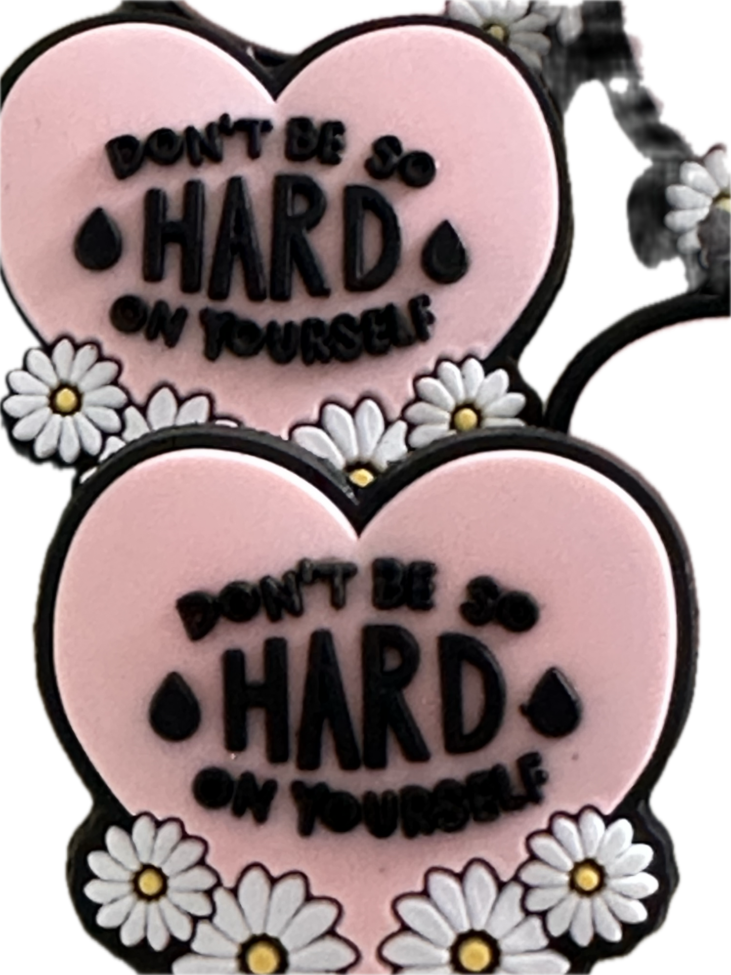 Conversation Heart Focal Bead/Love Yourself/ Dont be so hard on yourself