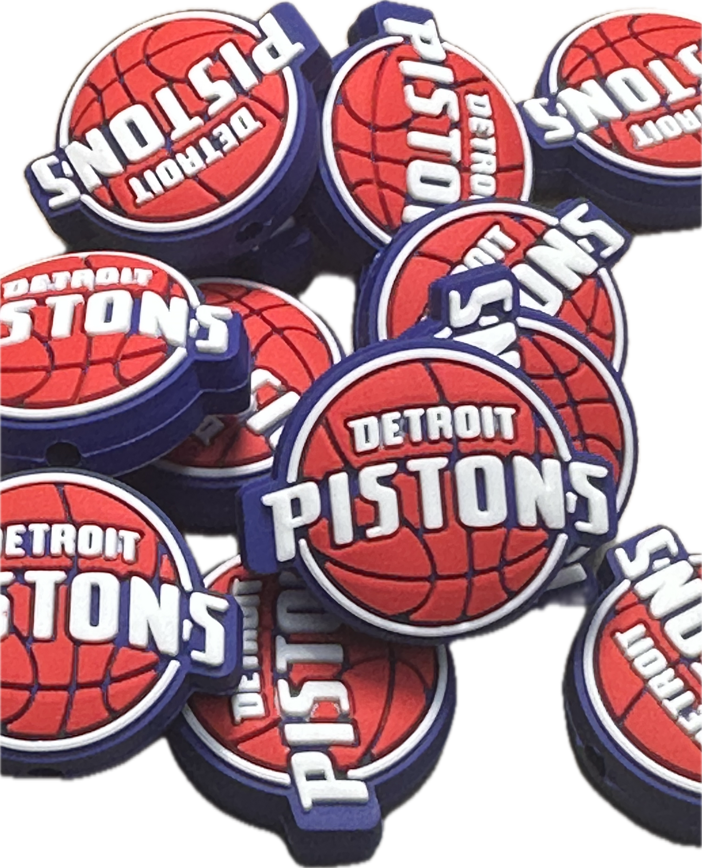 Detroit Pistons team focal bead / basketball Silicone DIY