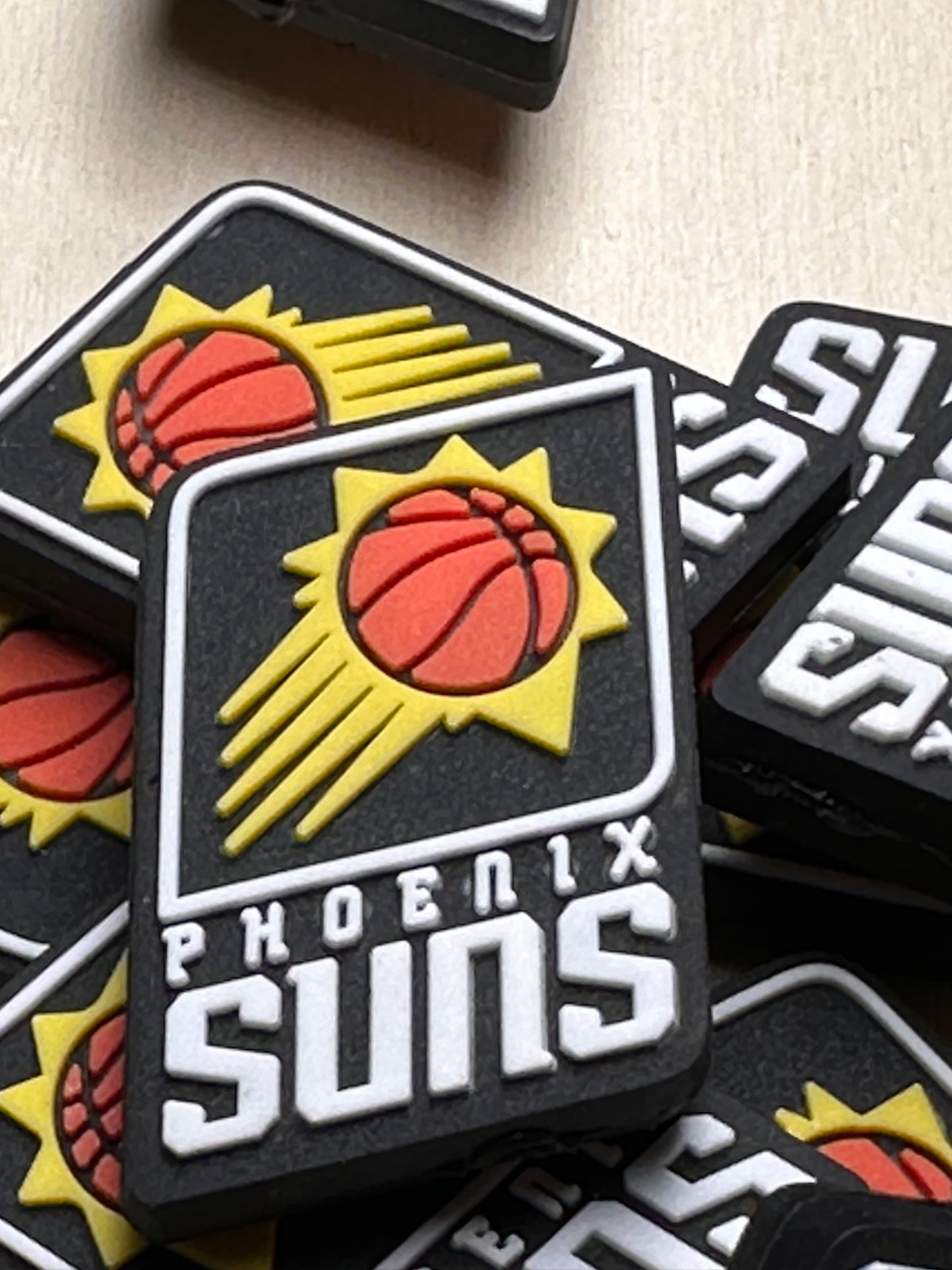 Phoenix Suns focal bead/ basketball