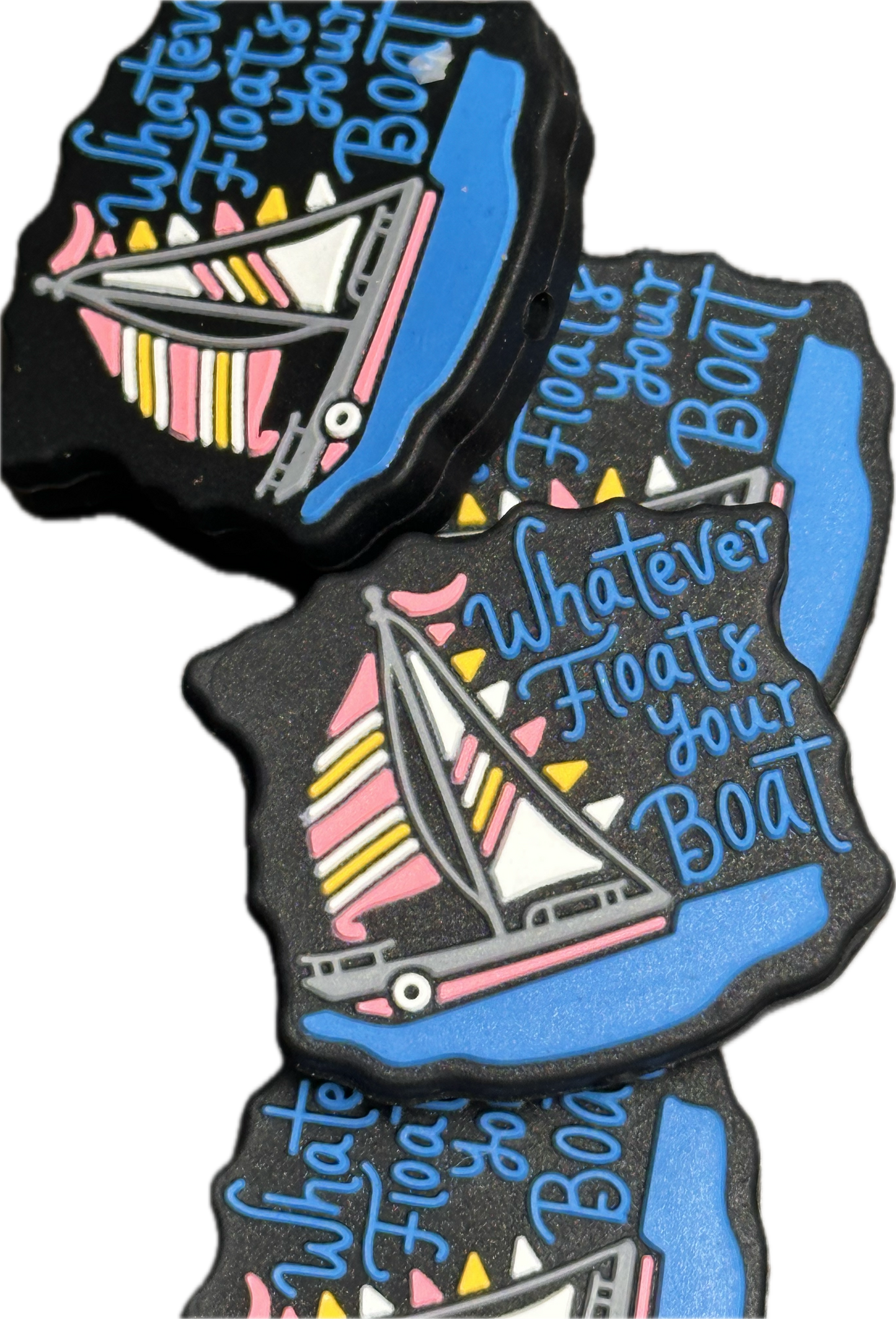 Whatever floats your boat focal bead/ silicone bead for pen beading/ keychain bead/ ship/ sailing/ sail boat