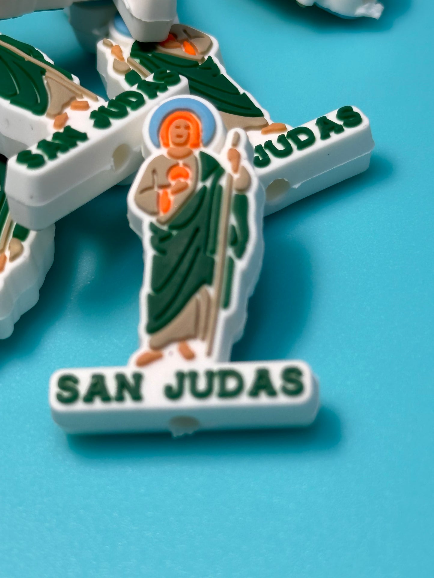 Jesus/ Judas Focal Bead/ beadable pen/ Silicone bead/ keychain bead/religious