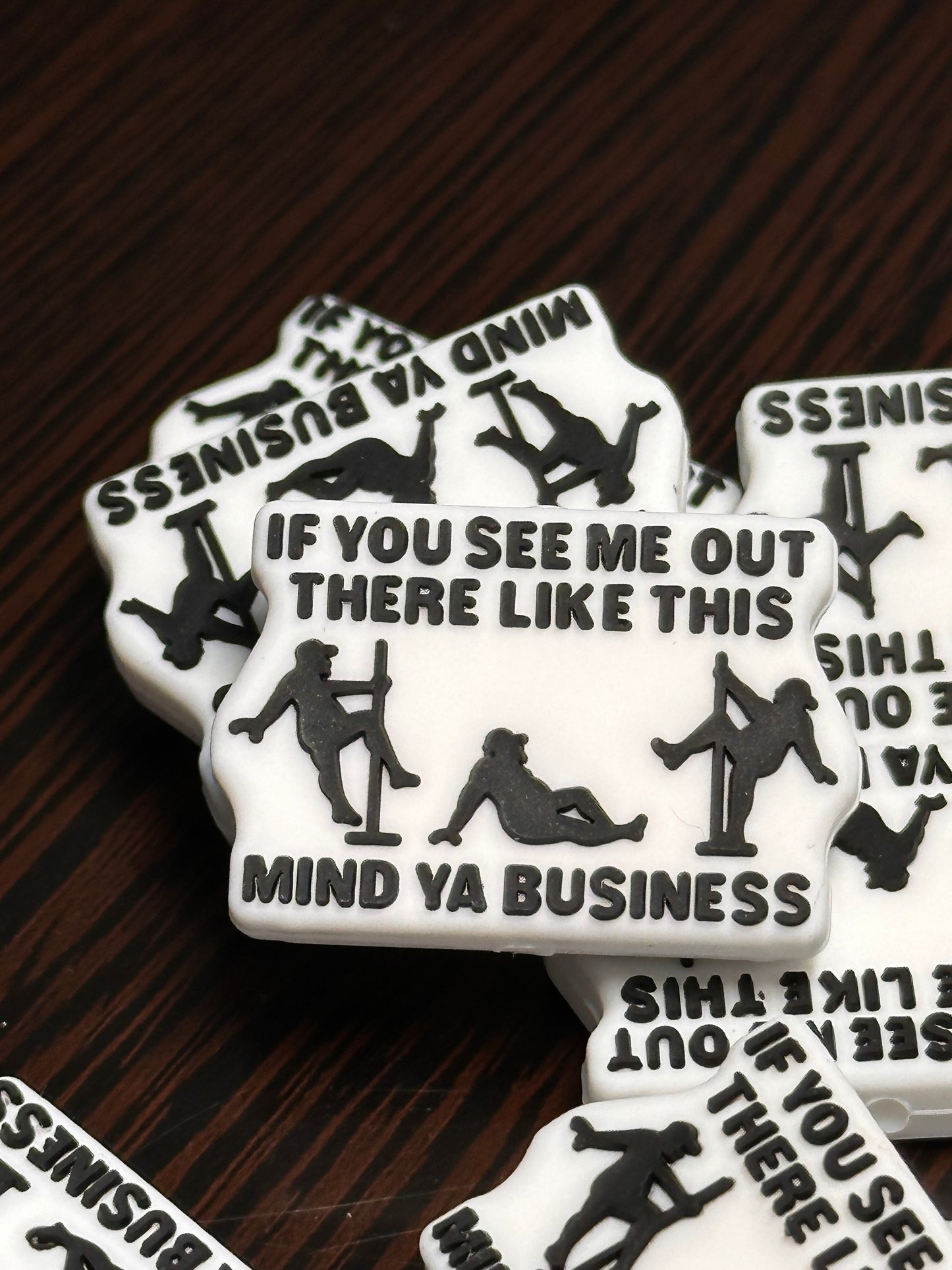 Funny silicone bead/ pen beading/ keychain bead /dancer